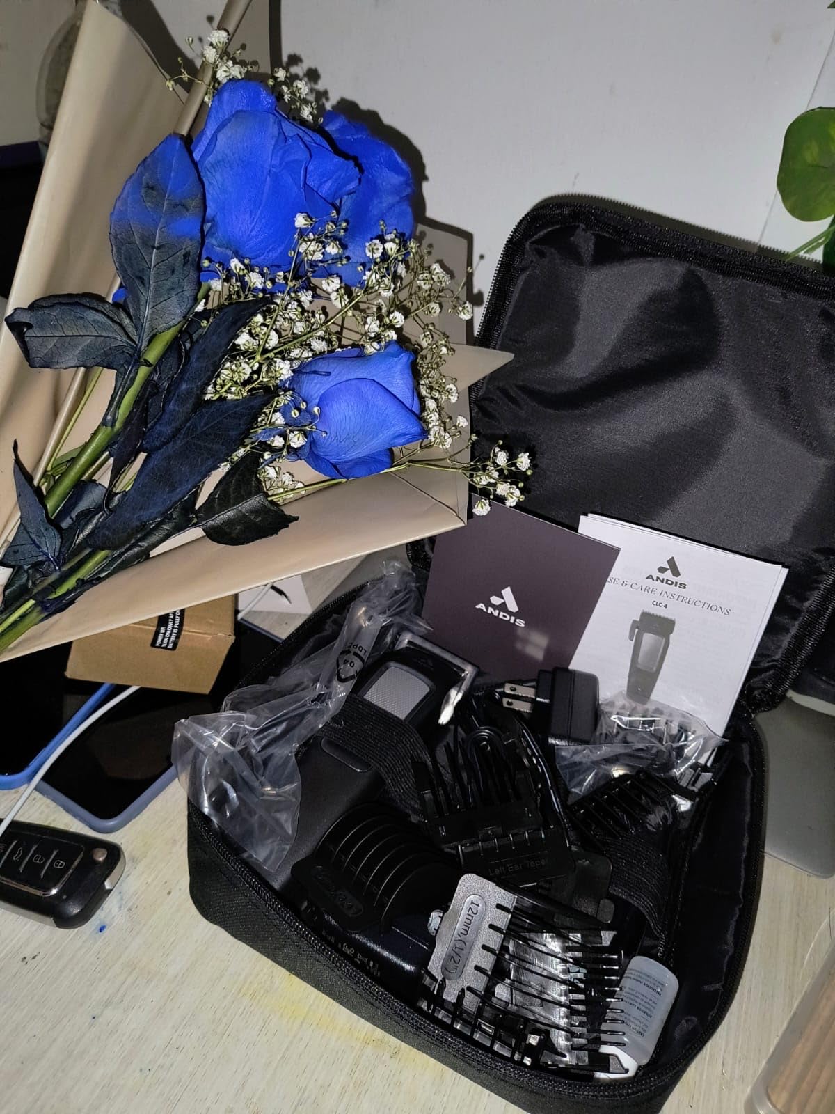 Andis 40000 inCRED Lithium-Ion Cordless Hair Clipper Kit, Titanium Blade | 18-piece kit with shears, combs & storage case, 90-min runtime, quiet cordless hair clipper kit customer photo 1