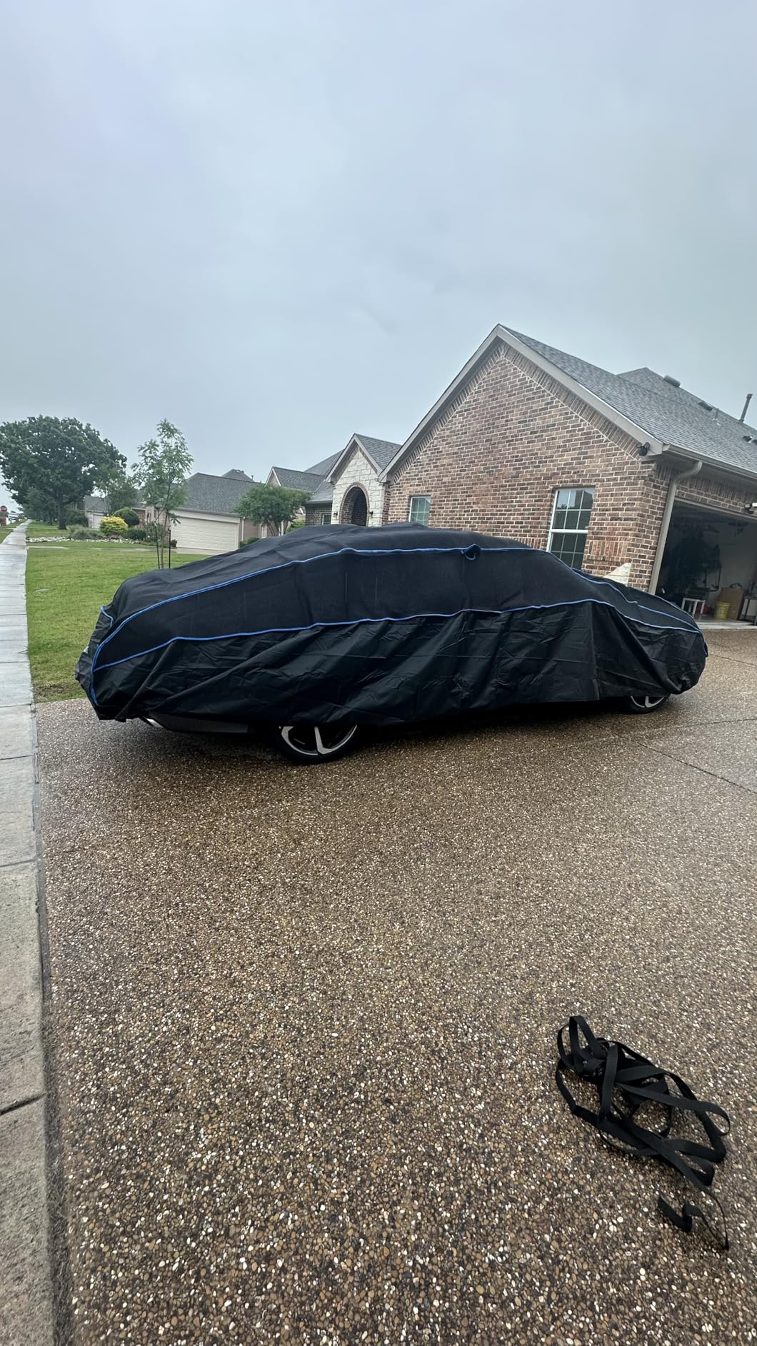 Hail Protector Car Cover for SUV, Anti Hail Car Covers Thick Multi-Layered EVA Outdoor, Hail Proof Car Cover All Weather, Hail Protection Padded Fit SUV Jeep (Length 191 to 201 inch) customer photo 1
