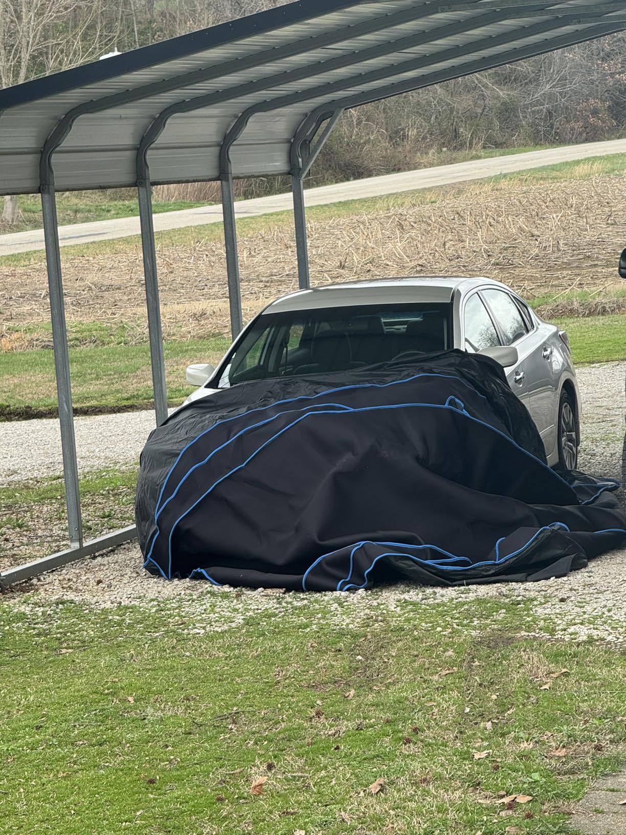 Hail Protector Car Cover for SUV, Anti Hail Car Covers Thick Multi-Layered EVA Outdoor, Hail Proof Car Cover All Weather, Hail Protection Padded Fit SUV Jeep (Length 191 to 201 inch) customer photo 2