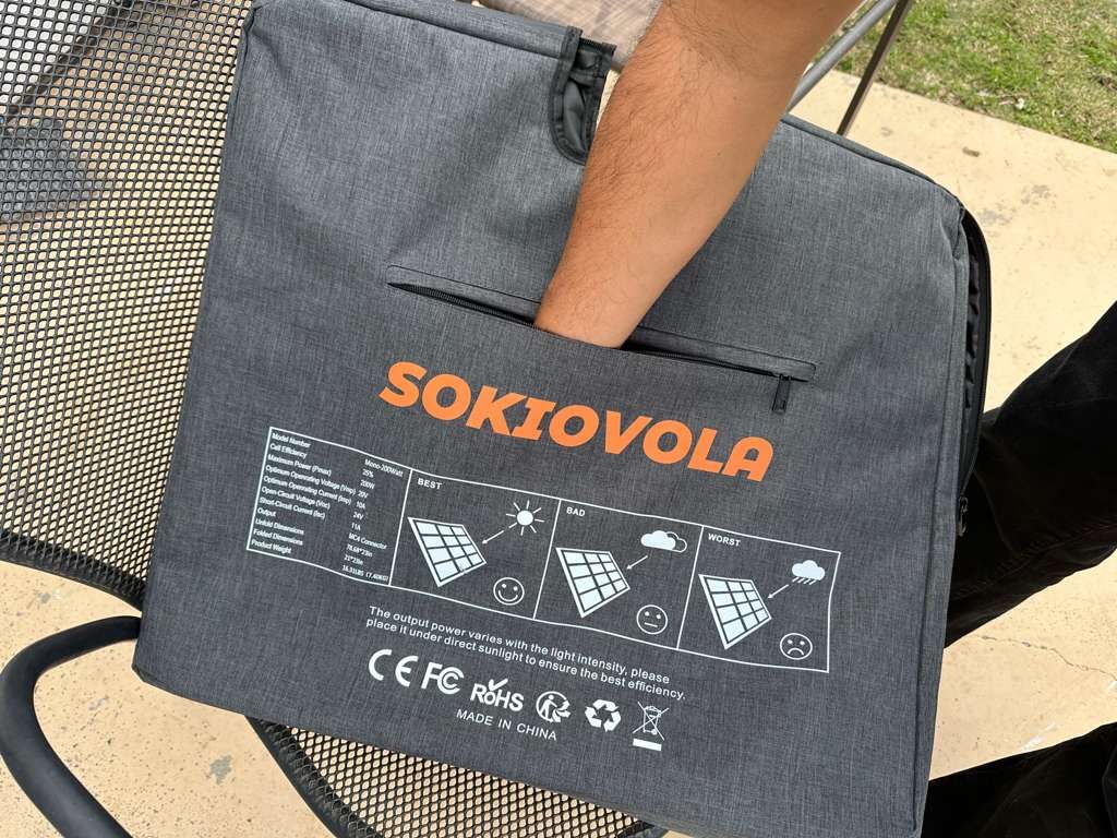 SOKIOVOLA N-Type 16BB 200W Portable Solar Panel for EF/Jackery/Bluetti/Anker Power Station Foldable Solar Panel 25% High Efficiency IP68 Waterproof for Outdoor Trip RV Camping Blackout Off Grid customer photo 2