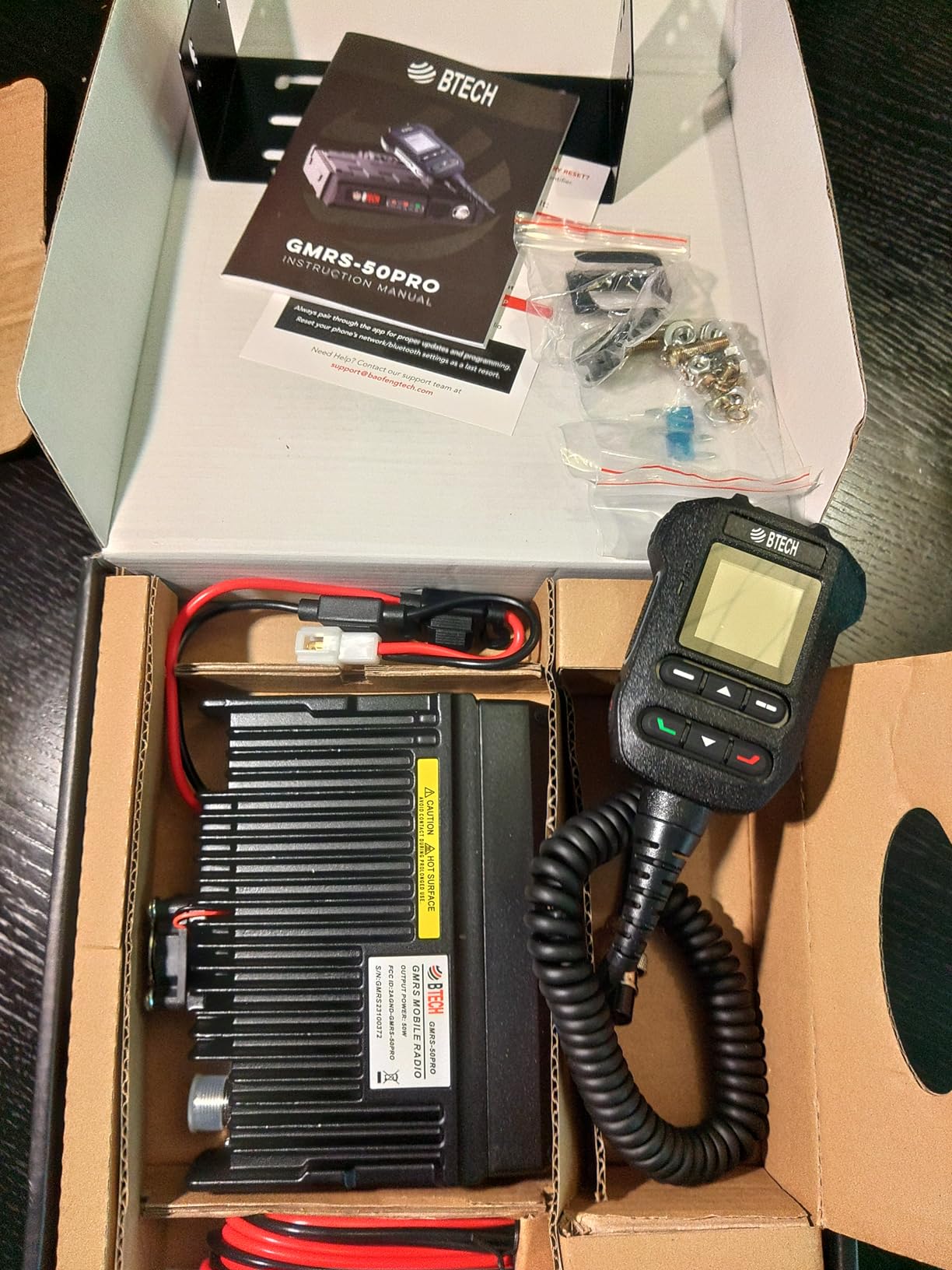 BTECH GMRS-50PRO IP54 Weatherproof 50-Watt GMRS Base Station Radio with Bluetooth, GPS, NOAA, and Advanced Features, Dual Band (VHF/UHF) Scanner, Long Range Two-Way GMRS Walkie Talkie customer photo 2