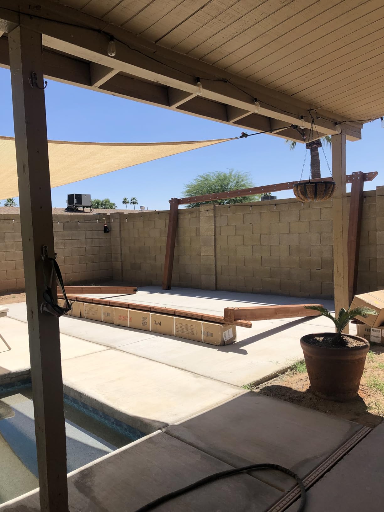 12x16FT Wood Pergola, Patio Pergola with Solid Cedar Structure, Outdoor Backyard Gazebo with Unparalleled Flat Slatted Roof Trellis for Deck Grill Party Garden customer photo 2