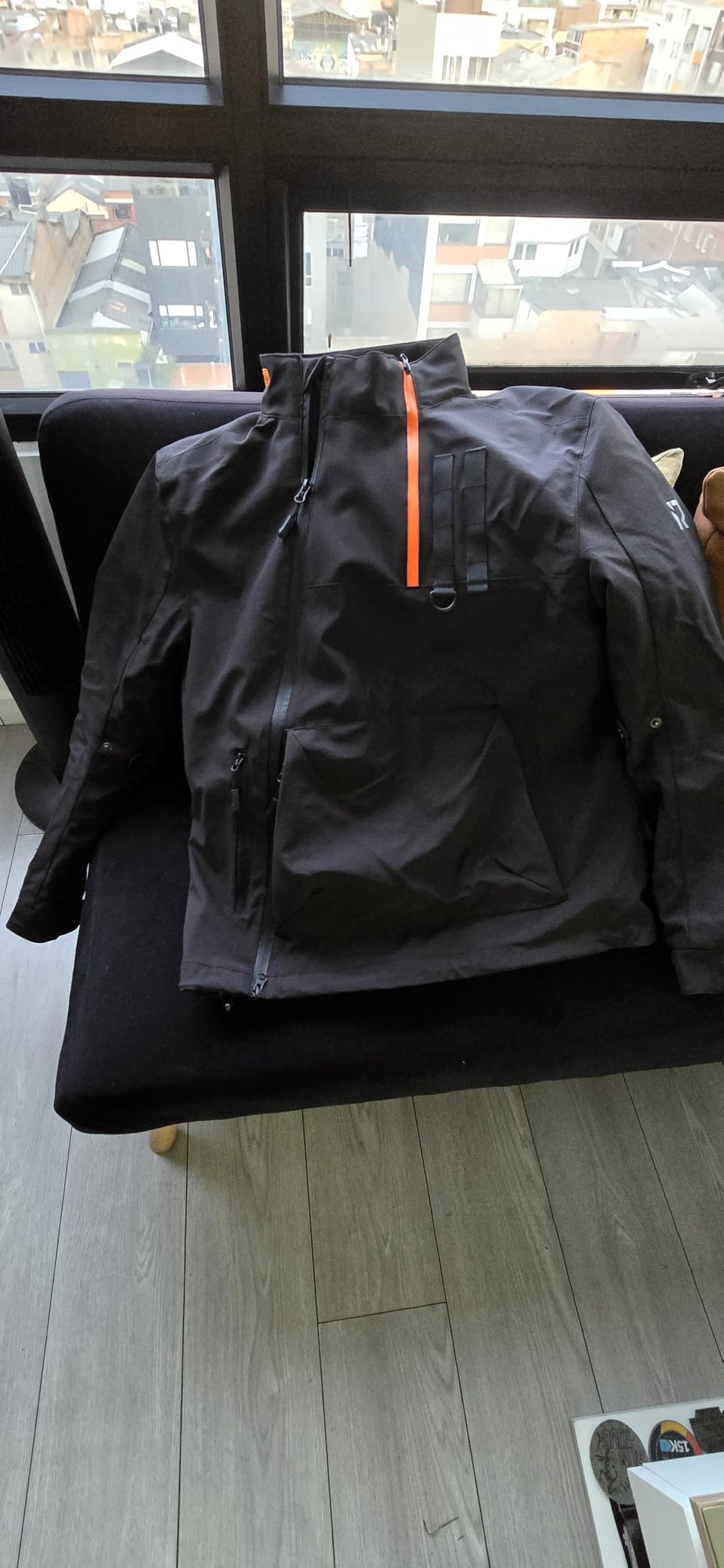 RIDEIRON Motorcycle Riding Jacket for Men, CE Certified | CE Level 2 Armor, EVA Back Protector, Removable Liner, Asymmetrical, Zippered Pockets, All-Season Riding customer photo 2