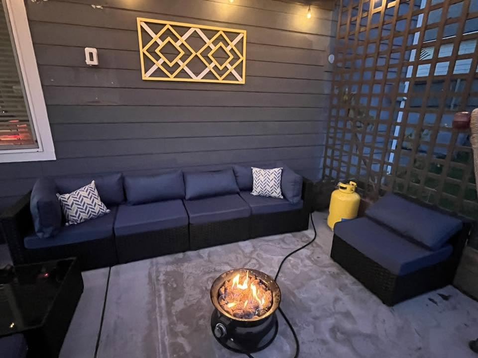 7 Pieces Outdoor Patio Sectional Sofa Couch, Wicker Furniture Patio Conversation Sets with Washable Cushions & Coffee Table for Garden, Poolside, Backyard customer photo 2