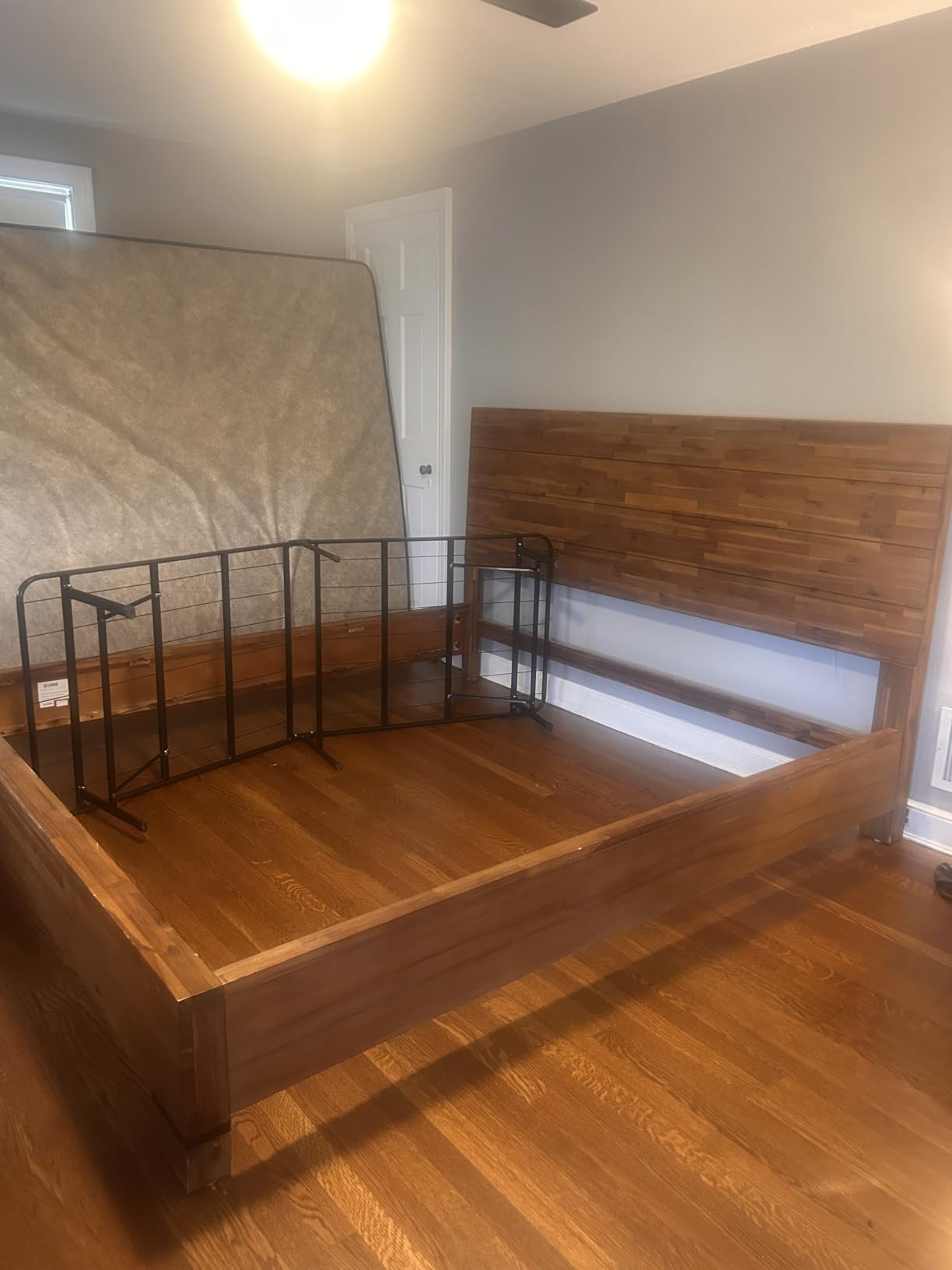 Metal Bed Frame Full Size, 14 Inch Heavy Duty Platform with Storage Space | No Box Spring Needed, Noise Free, Quick Assembly, Sturdy Slatted Mattress Foundation, Alloy Steel, Non-slip Mattress Retainer customer photo 1