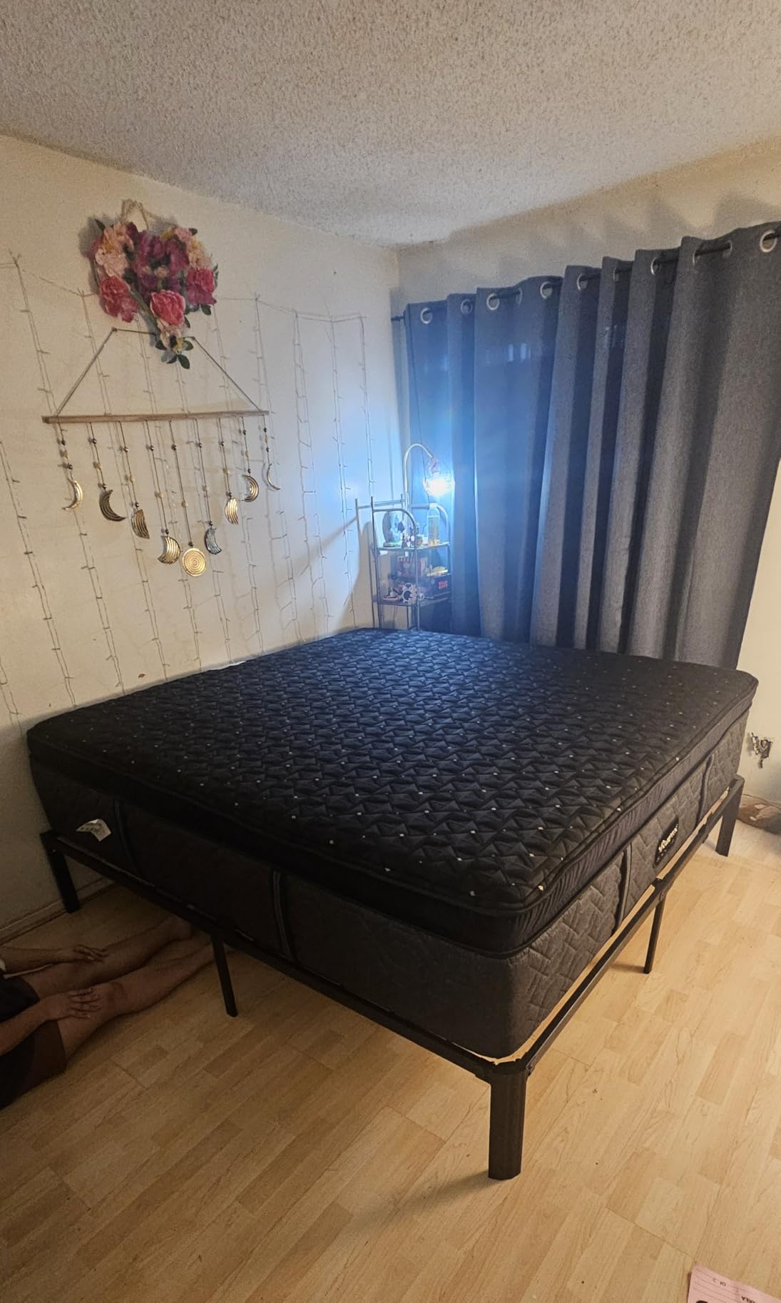 Metal Bed Frame Full Size, 14 Inch Heavy Duty Platform with Storage Space | No Box Spring Needed, Noise Free, Quick Assembly, Sturdy Slatted Mattress Foundation, Alloy Steel, Non-slip Mattress Retainer customer photo 2