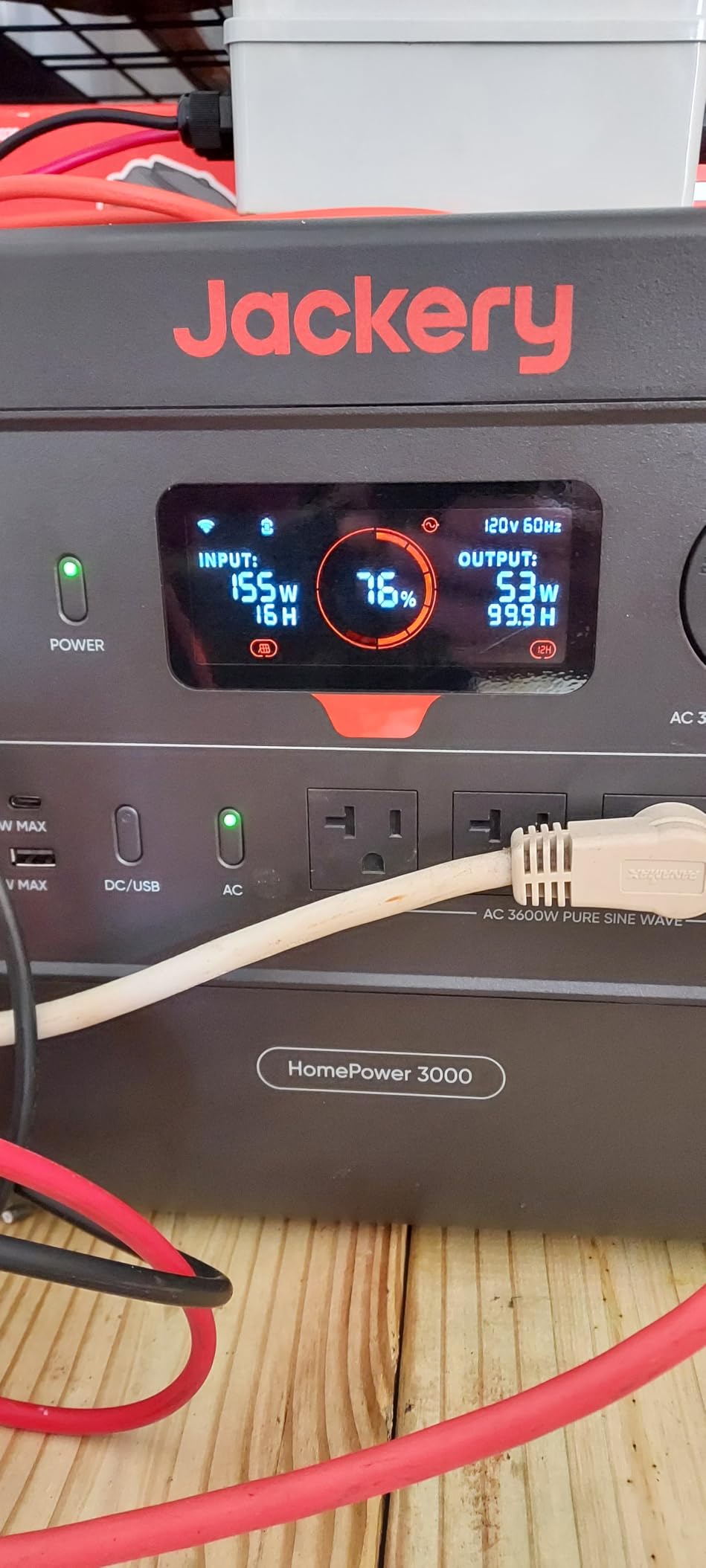 Jackery HomePower 3000 Portable Power Station, 3600W (Surge 7200W) Output, 3072Wh LFP Battery Solar Generator, Essential Home Backup for Home Use, Power Outage, RV, Emergencies (Solar Panel Optional) customer photo 1