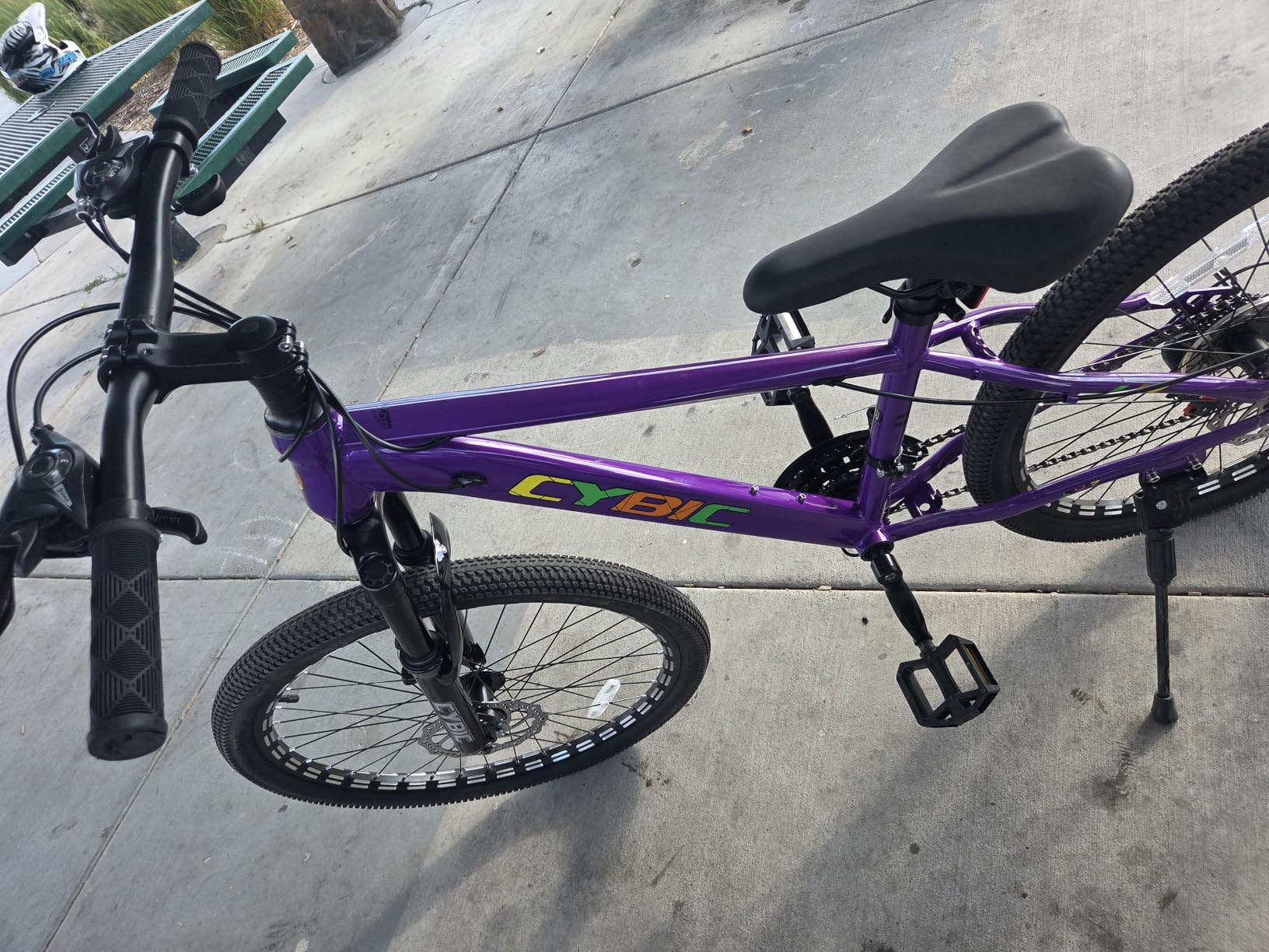 CYBIC 24 Inch Kids Mountain Bike - Boys & Girls Ages 8-14, Disc Brakes & Suspension Fork, Cartoon Decals, Trail Ready Bicycle customer photo 1