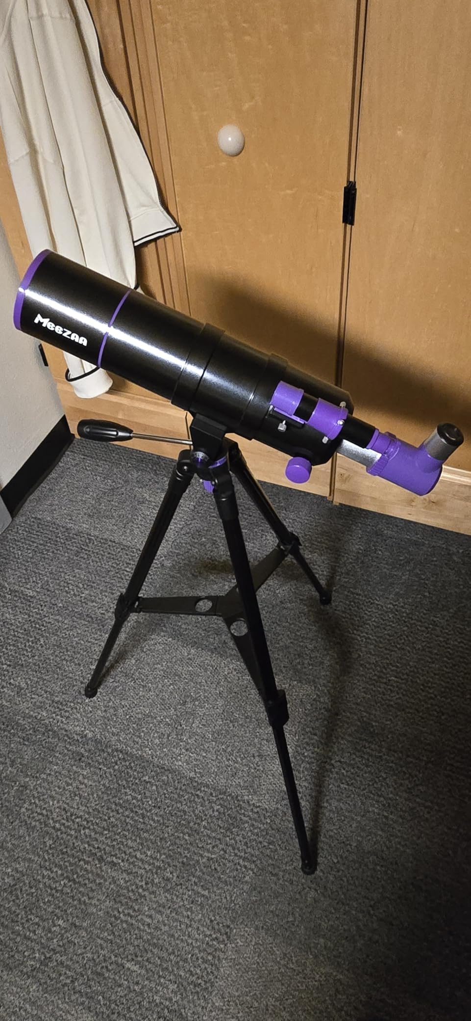 MEEZAA Telescope, Telescope for Adults High Powered, 90mm Aperture 550mm Portable Professional Refractor Telescopes for Kids & Astronomy Beginners with Tripod, Phone Adapter, Carry Bag & Moon Filter customer photo 1