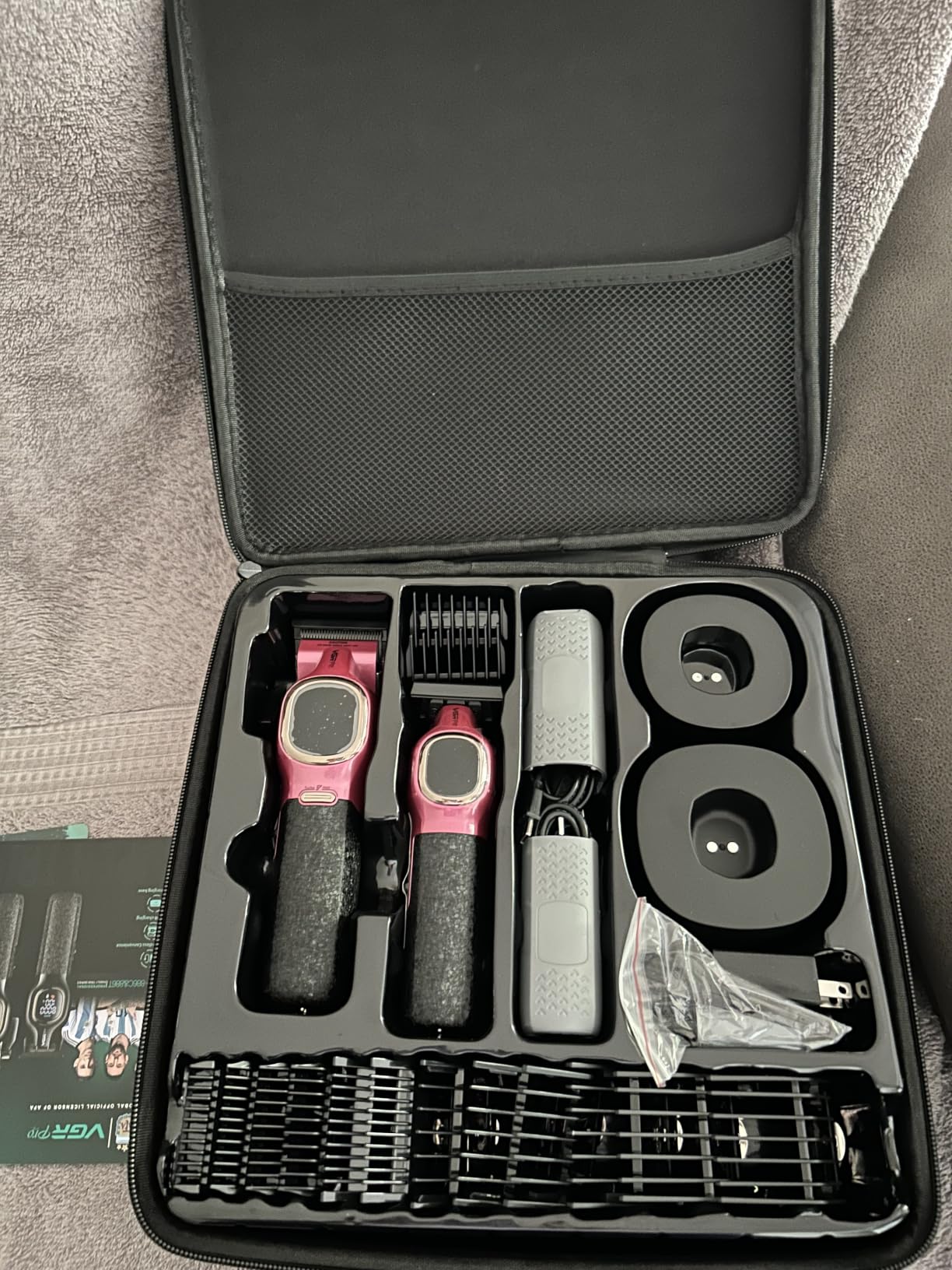 VGRPRO Professional Hair Clippers for Men, Professional Barber Clippers and Trimmer Set, Cordless Hair Clippers for Hair Cutting with Package Case, Powerful 9000 PRM Rechargable Electric Clippers customer photo 1