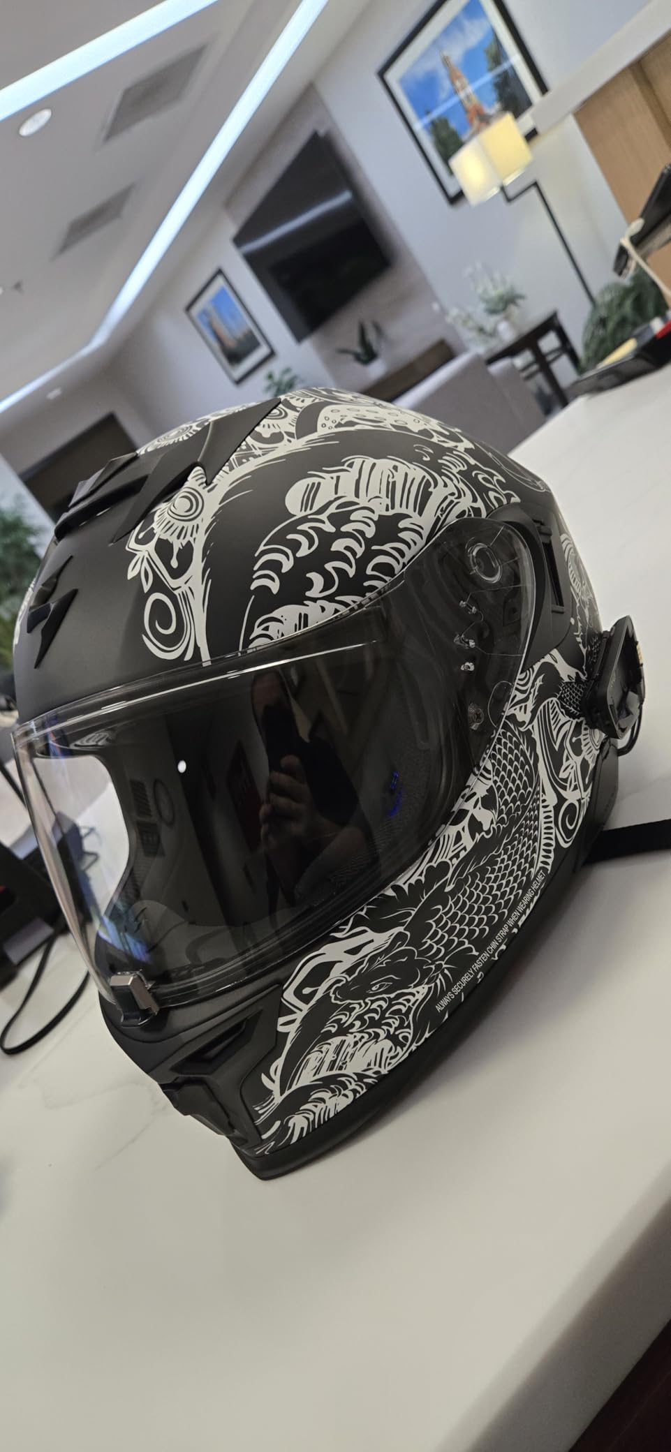 ScorpionEXO T520 Full Face Touring Motorcycle Helmet with Bluetooth Ready Speaker Pockets DOT ECE Approved customer photo 2