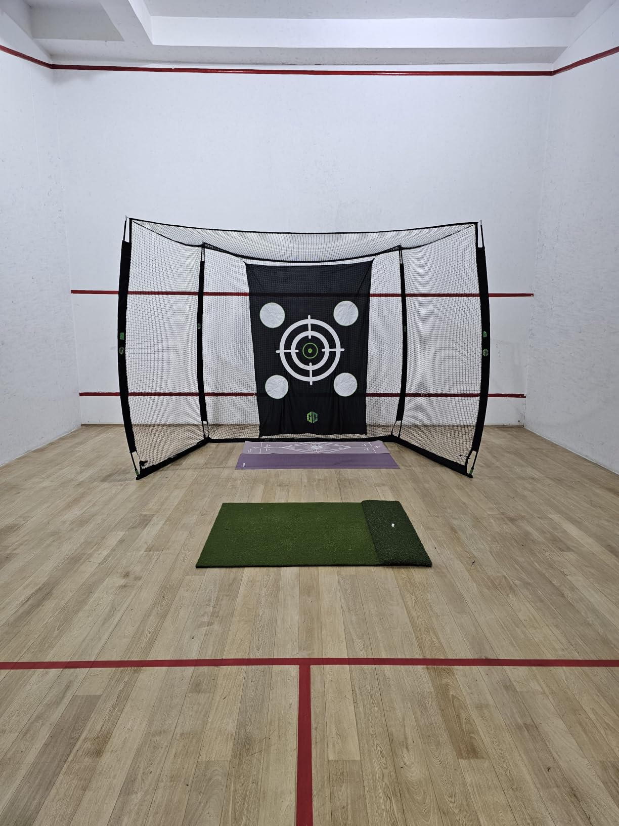 Golf Net Cage 10x8x5.5 FT - Golf Hitting Net for Backyard Driving Real Golf Ball with 4-Ply Net, Silent Impact Tarp, Steel Frame & Fiberglass Poles customer photo 1