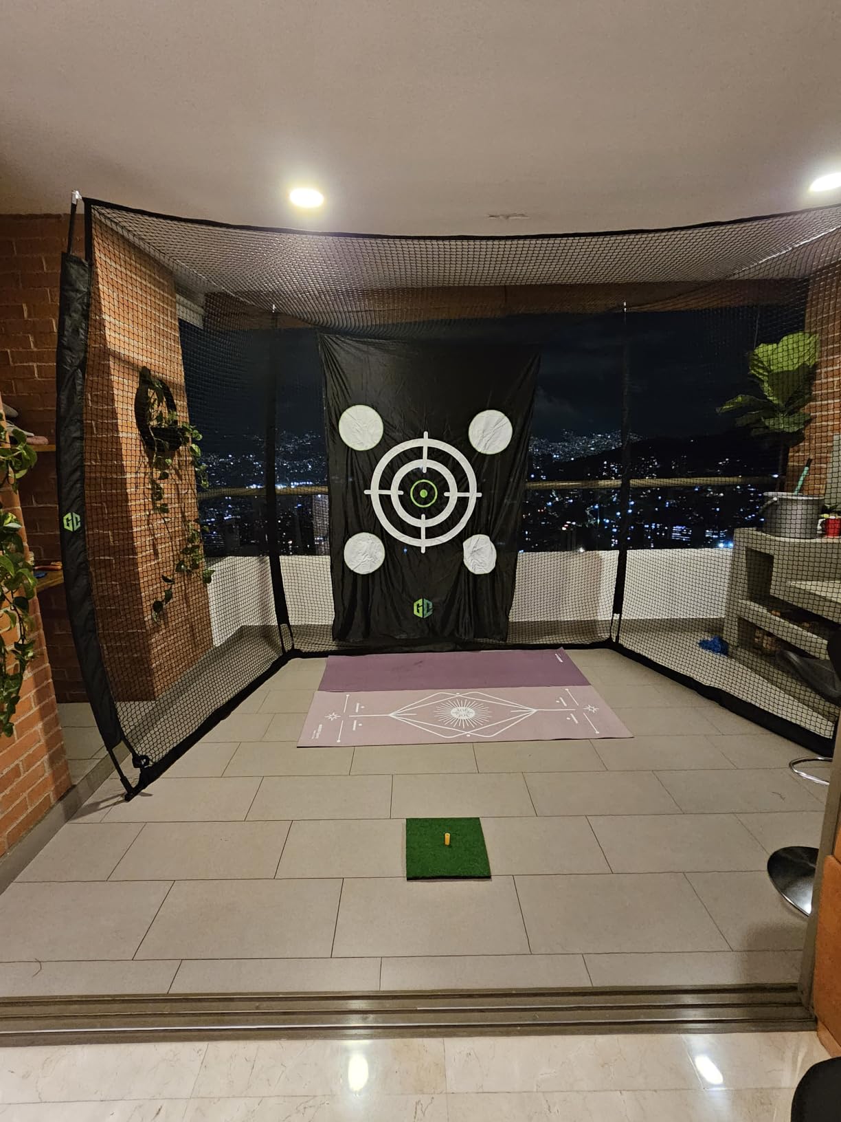 Golf Net Cage 10x8x5.5 FT - Golf Hitting Net for Backyard Driving Real Golf Ball with 4-Ply Net, Silent Impact Tarp, Steel Frame & Fiberglass Poles customer photo 2