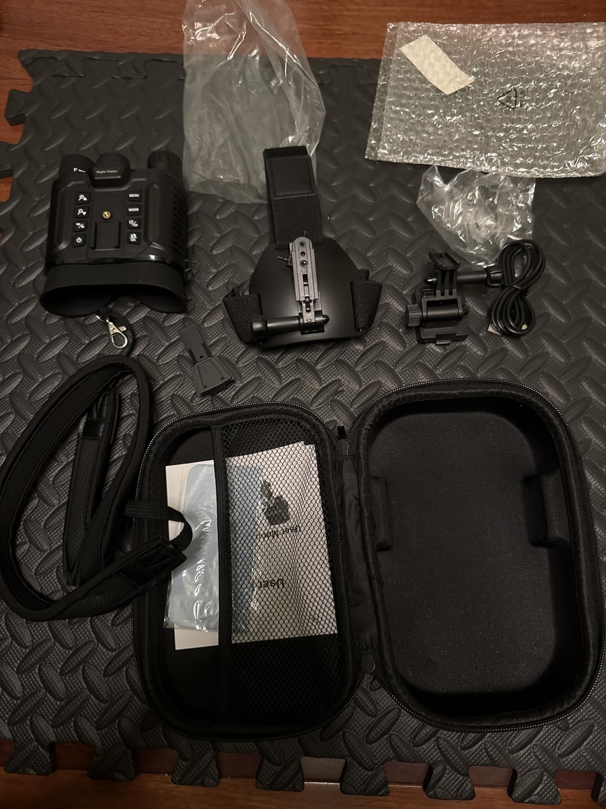 Dsoon Night Vision Goggles, Upgraded Rechargeable Head-Mounted Night Vision Binoculars with 32GB TF Card, Hands Free, Tactical Flashlight, 1312FT, 8X Digital Zoom customer photo 1