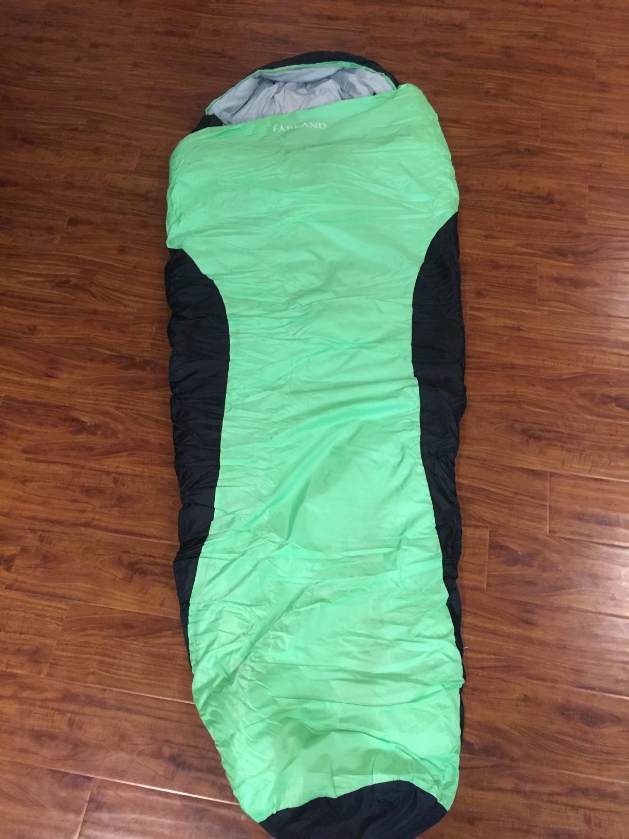 FARLAND Sleeping Bag for Adults, Cold Weather & Warm Plush Fleece-Lined Interior - Portable Waterproof Windproof with Compression Sack for Camping Hiking Traveling Indoor & Outdoor customer photo 2