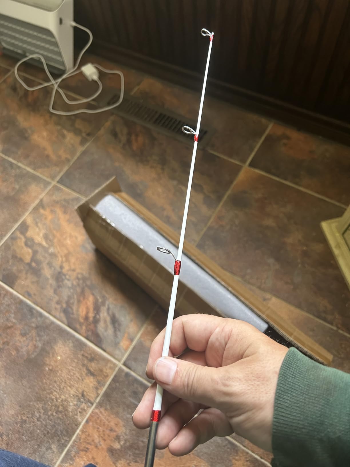 Tuxedo Sailor Ice Fishing Rod and Reel Combos - Reinforced Fiberglass Pole - Spinning Reel - Ultra Light Material Rod - Detachable - Suitable for Outdoor Fishing customer photo 1