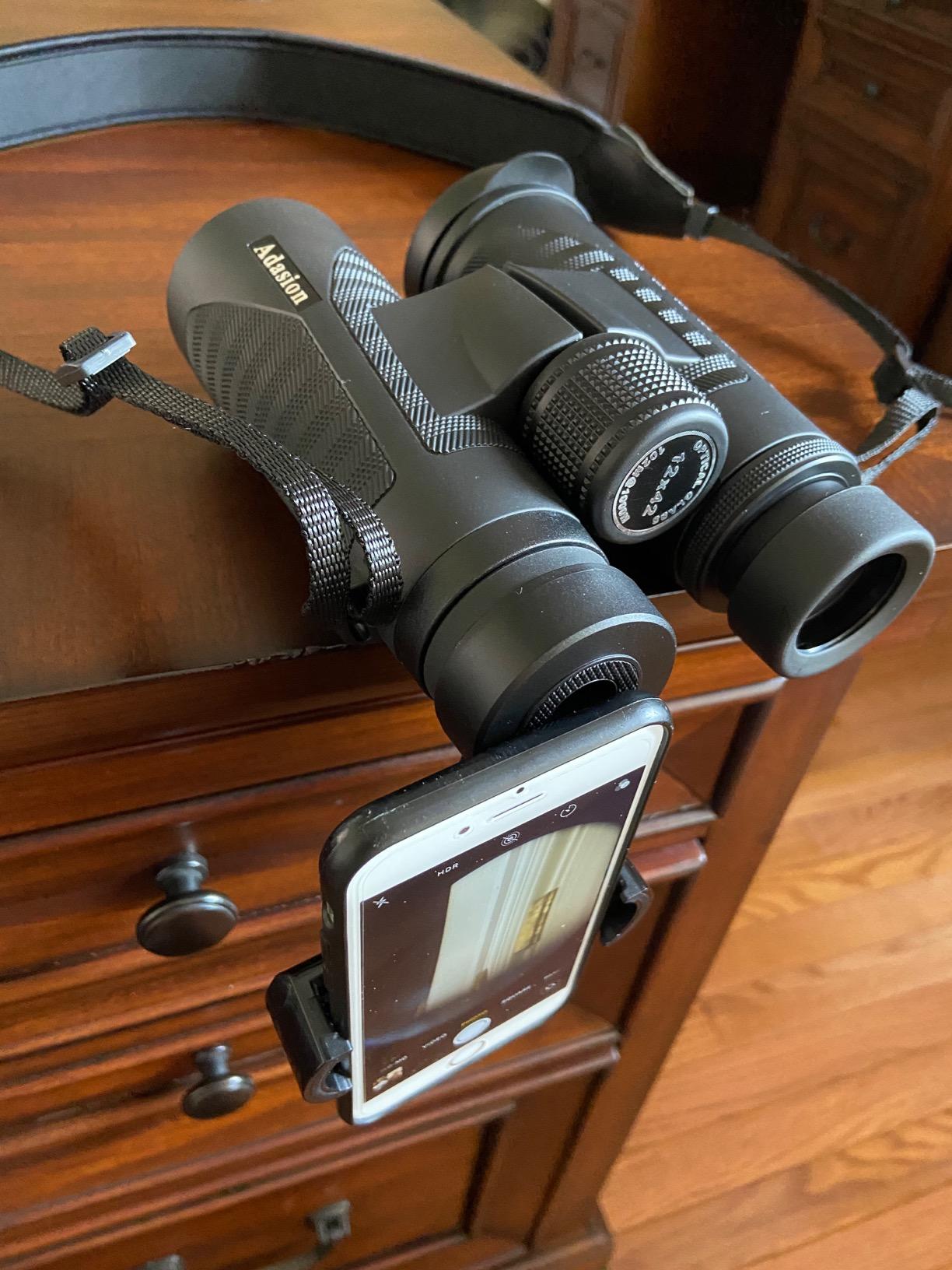 8x42 HD Binoculars for Adults High Powered with Phone Adapter and Tripod, Super Bright BAK4 Prism Waterproof Binoculars for Bird Watching Hunting Hiking Safari Travel Sports customer photo 1