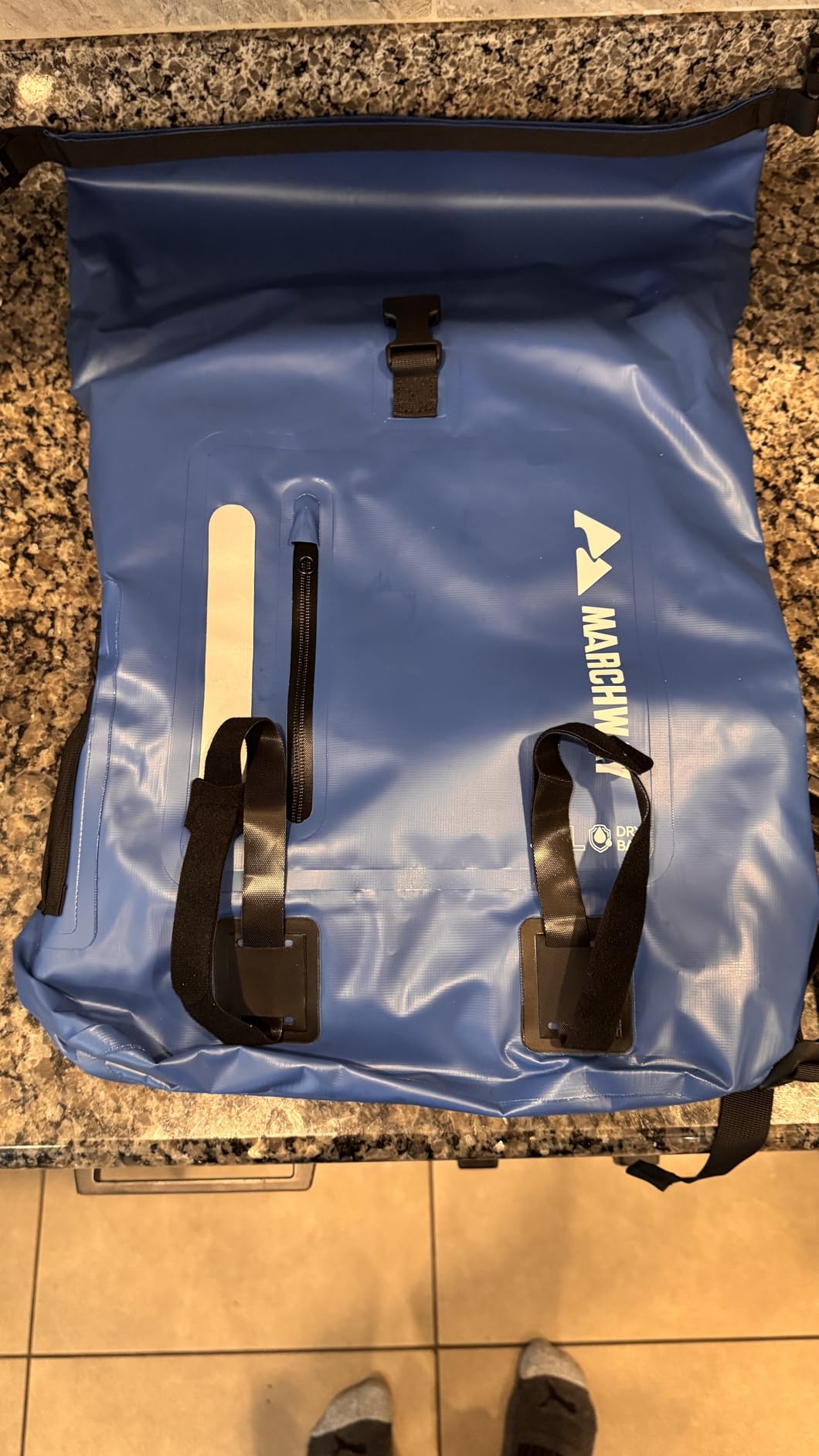 MARCHWAY Roll Top Waterproof Backpack, Floating Dry Bag 20L/30L/45L with Ergonomic Rectangular Base, Cushioned Back, Hip Strap for Hiking Camping Kayaking Travel customer photo 2