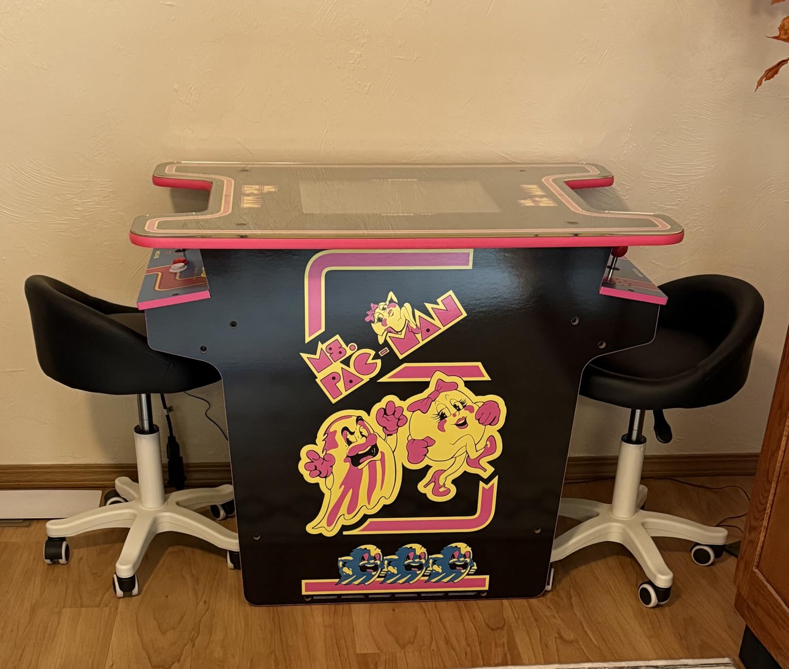 Arcade1Up Ms.PAC-MAN Arcade Cocktail Table, Built for Your Home customer photo 2