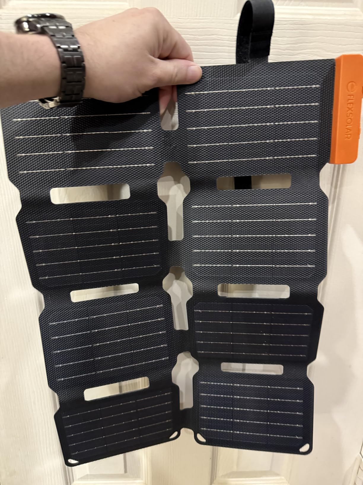 FlexSolar 25W Ultra-Portable Solar Panel Charger with Quick Charge, USB-A & USB-C Ports, Ultra-Lightweight for Outdoor Emergency Power, Backpacking, Hiking, and Camping customer photo 1
