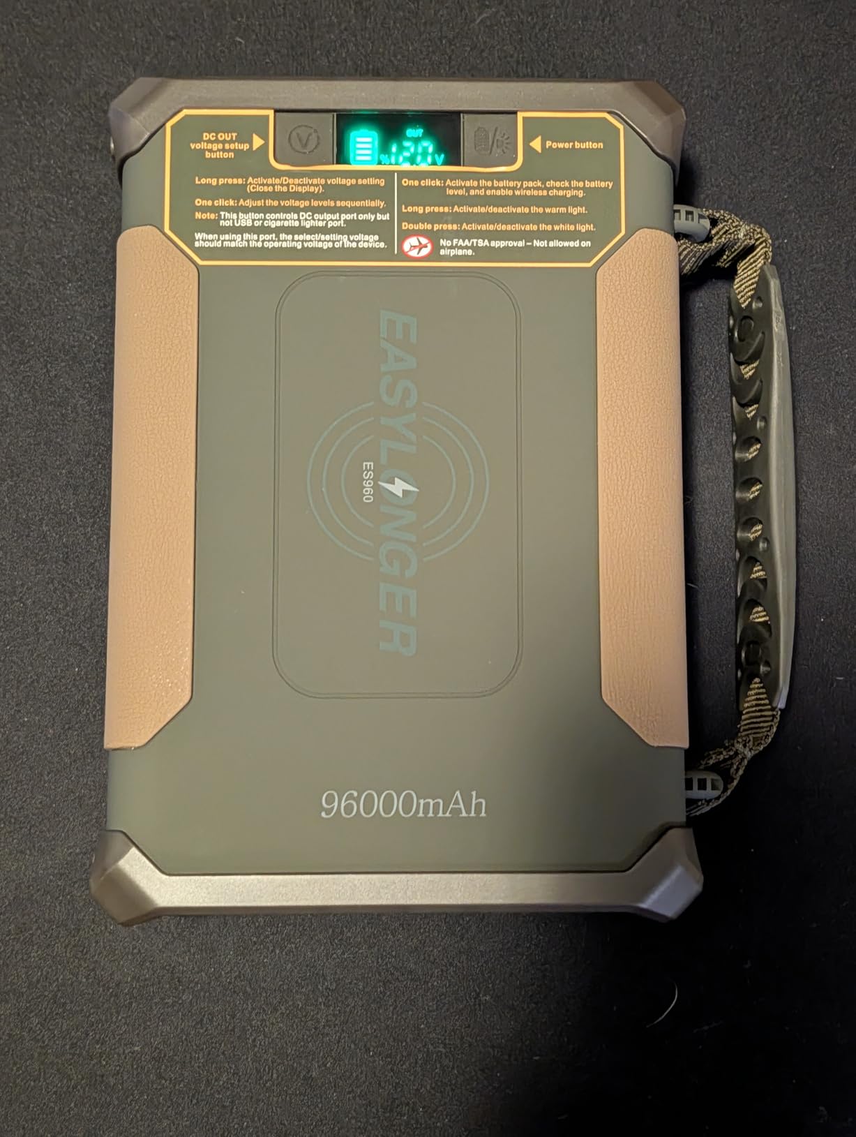 EASYLONGER ES960 CPAP Battery Backup 297.6Wh LiFePO4, Multi-Night CPAP Power Supply for AirSense 11/10, AirCurve 10/11, AirMini, DreamStation/2 - Travel, Camping, Outdoor, Blackout & Emergency Use customer photo 2