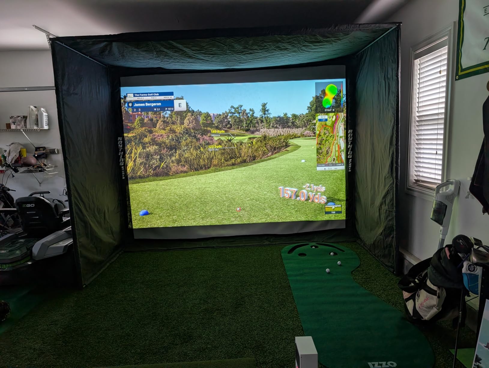 EYE MINI CORE Golf Launch Monitor & Simulator, 15 Ball Data Points, Near-Zero Latency, Works with GSPro, TGC19 & E6 customer photo 2