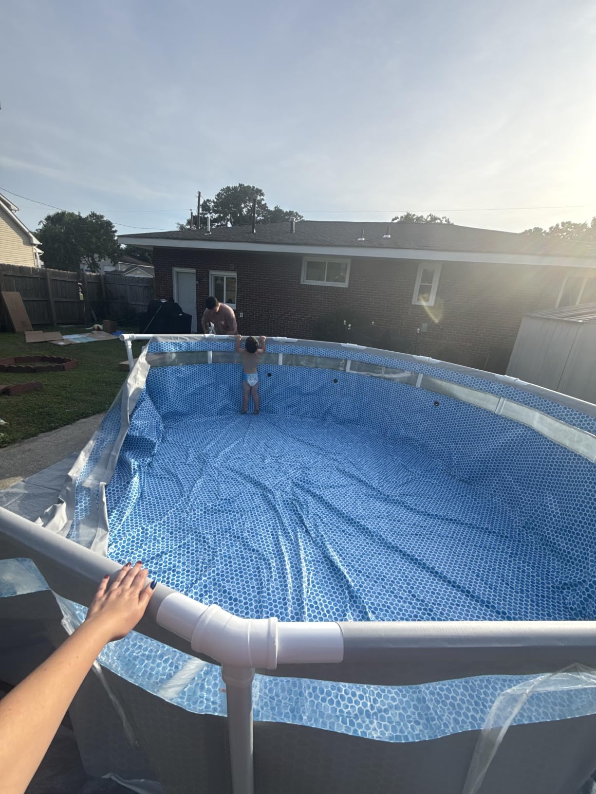 INTEX 26721MZ 14ft x 42in Prism Frame Clearview Premium Above Ground Pool Set with 1000 GPH Cartridge Filter Pump customer photo 2