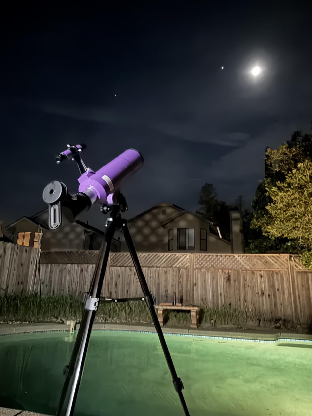 Dianfan Telescope for Kids & Adults, 80mm Aperture 500mm Astronomical Professional Telescope for Adults High Powered, Portable Travel Telescopes for Beginners with Tripod & Adapter, Stickers, Backpack customer photo 1