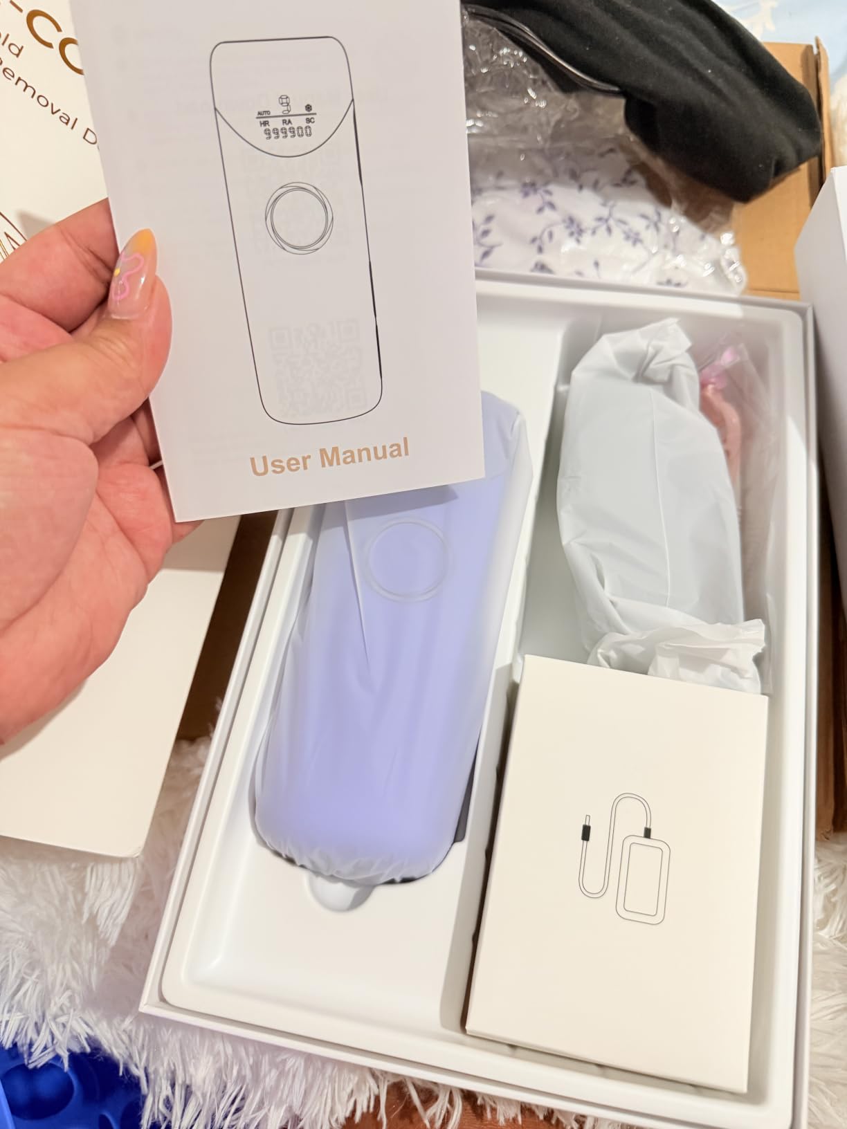 Ubroo Laser Hair Removal for Women, 97.6% Hair Reduction in 2 Sessions, 5C Ice Cooling IPL Hair Removal Device customer photo 2