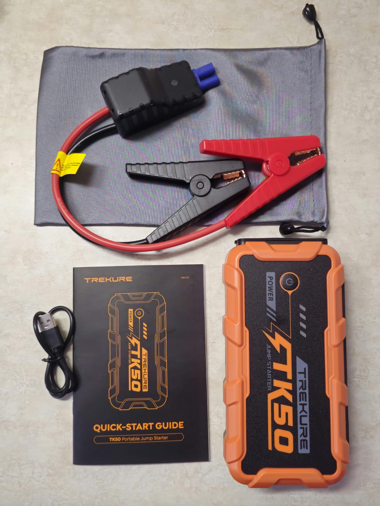 TREKURE Car Battery Jump Starter 8000A 26800mAh, Portable Car Jump Starter for All Gas and 12L Diesel Engines, Power Bank & Battery Jumper, Portable Jump Box Car Battery with Fast Charge, LED Light customer photo 1