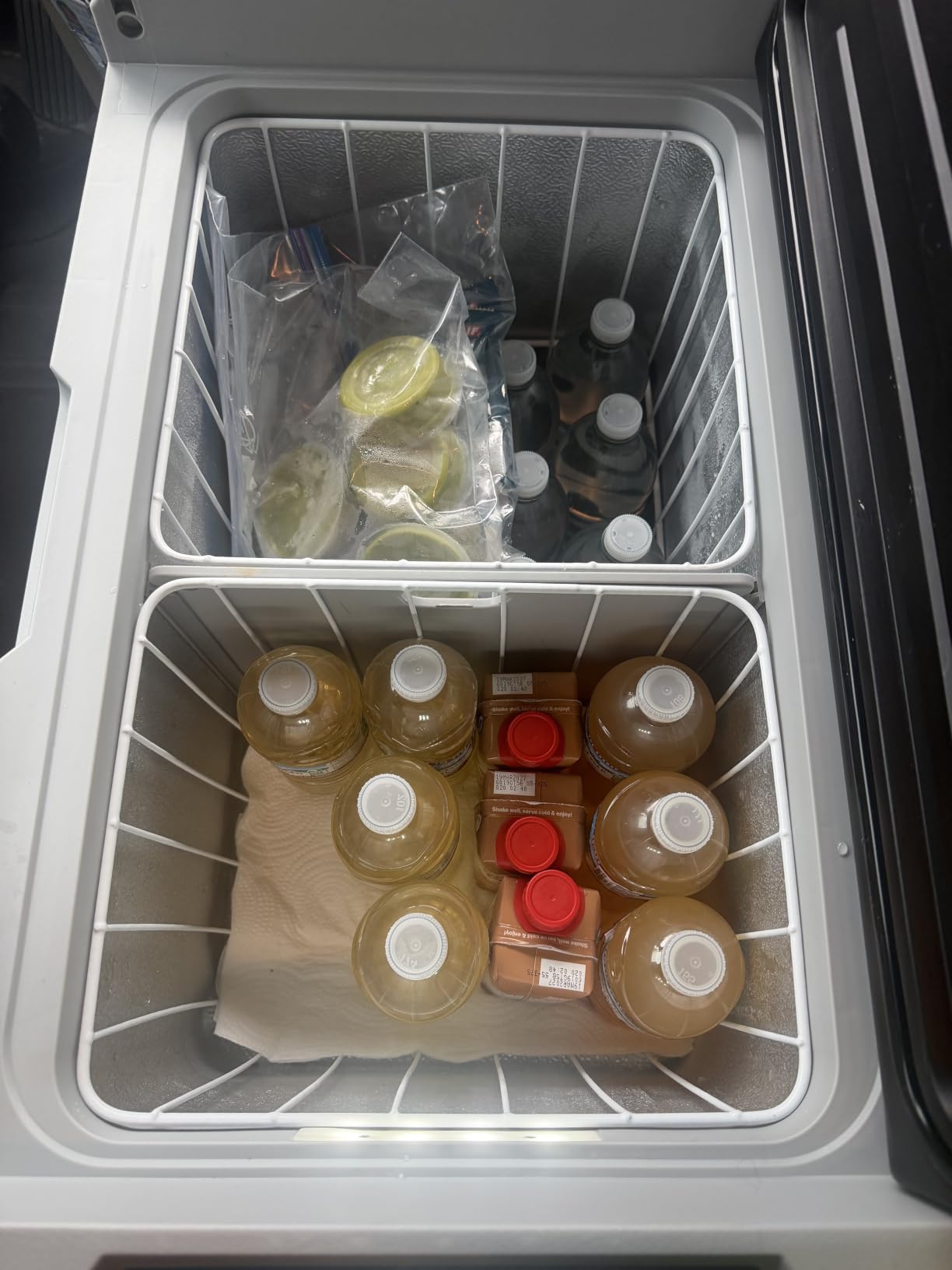 EUHOMY 12 Volt Refrigerator, 53QT(50L) Electric Cooler, Portable Freezer 12V/24V DC 100-240V AC, 12V Fridge -4℉~68℉, 12V Cooler with Wheels & 2 Baskets for Travel, Camping, Truck, Boat customer photo 2
