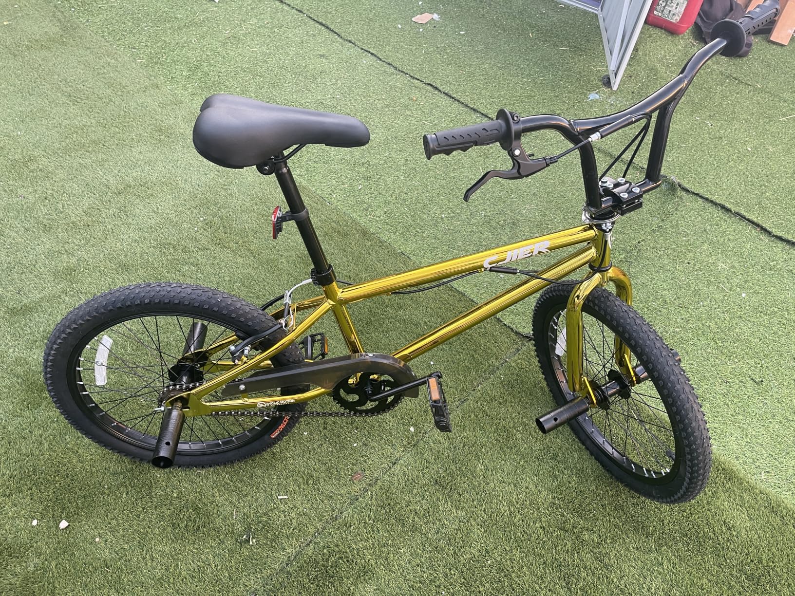 wanan BMX Bike, 20 24 Inch Bike for Kids for 6-16 Years Old, Hi-Ten Steel Frame BMX Bikes with 360° Rotating Rotor, 4 Pegs, Aluminum Reinforced Footrest customer photo 2