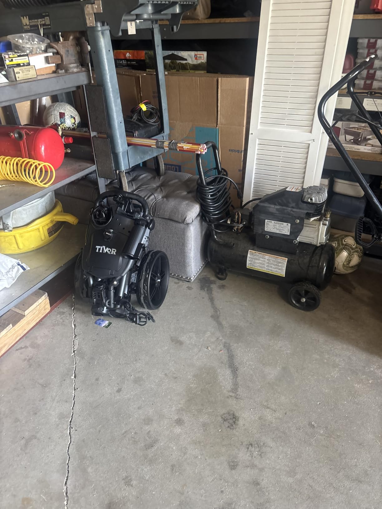 Tivor Golf Push Cart with 360 Degree Front Wheels and Handbrake, 3 Wheel Pull Cart Offers One-Click Folding and All-Terrain Mobility customer photo 2