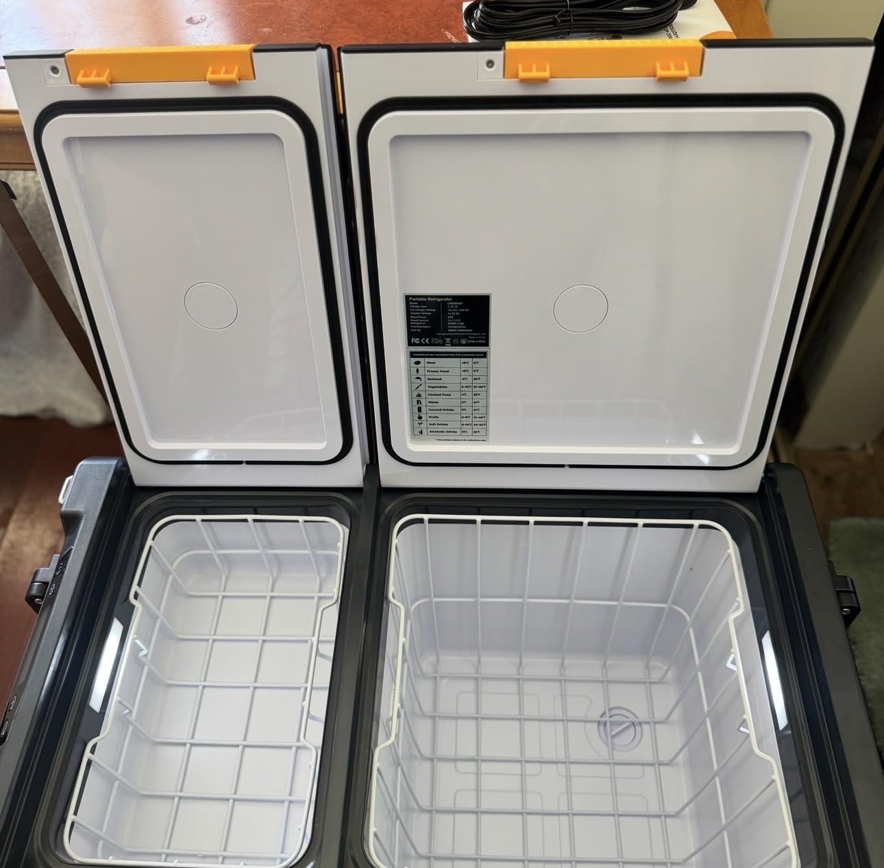 BougeRV 52 Quart Portable Fridge Freezer, 12 Volt Car Refrigerator, -4F to 68F Dual Zone Compressor Electric Cooler 12/24V DC, 110~240V AC for Overlanding, Camping, RV(2026 New Model: CRD2 V2.0) customer photo 2