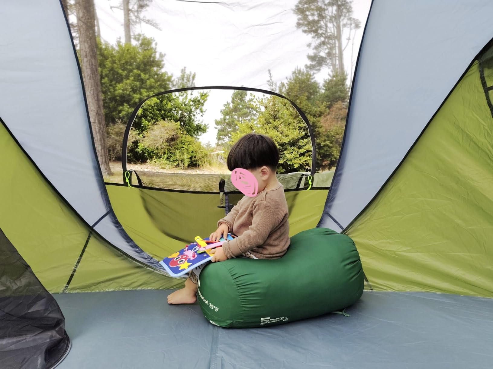 4/6 Person Easy Pop Up Tent, Camping Tent with Skylight and Rainfly, Waterproof, Quick Setup - Instant Tents for Camping Outdoor customer photo 2