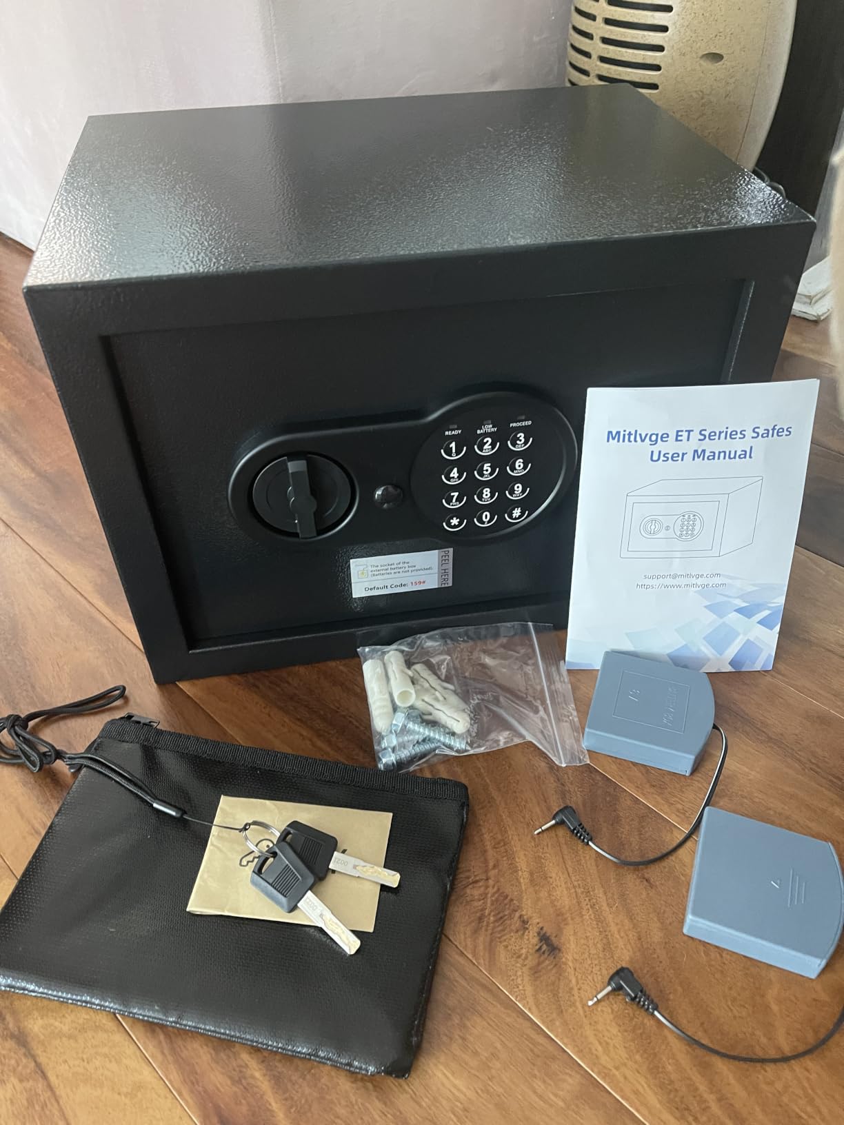 2.0 Cuft Fireproof Safe Box for Home, Digital Keypad, 35-Min Fire Protection | 35-Min Fire Protection at 1700°F, Removable Shelf, Smart Alarm & Anti-Pry Security, External Emergency Power, Silent Mode customer photo 2