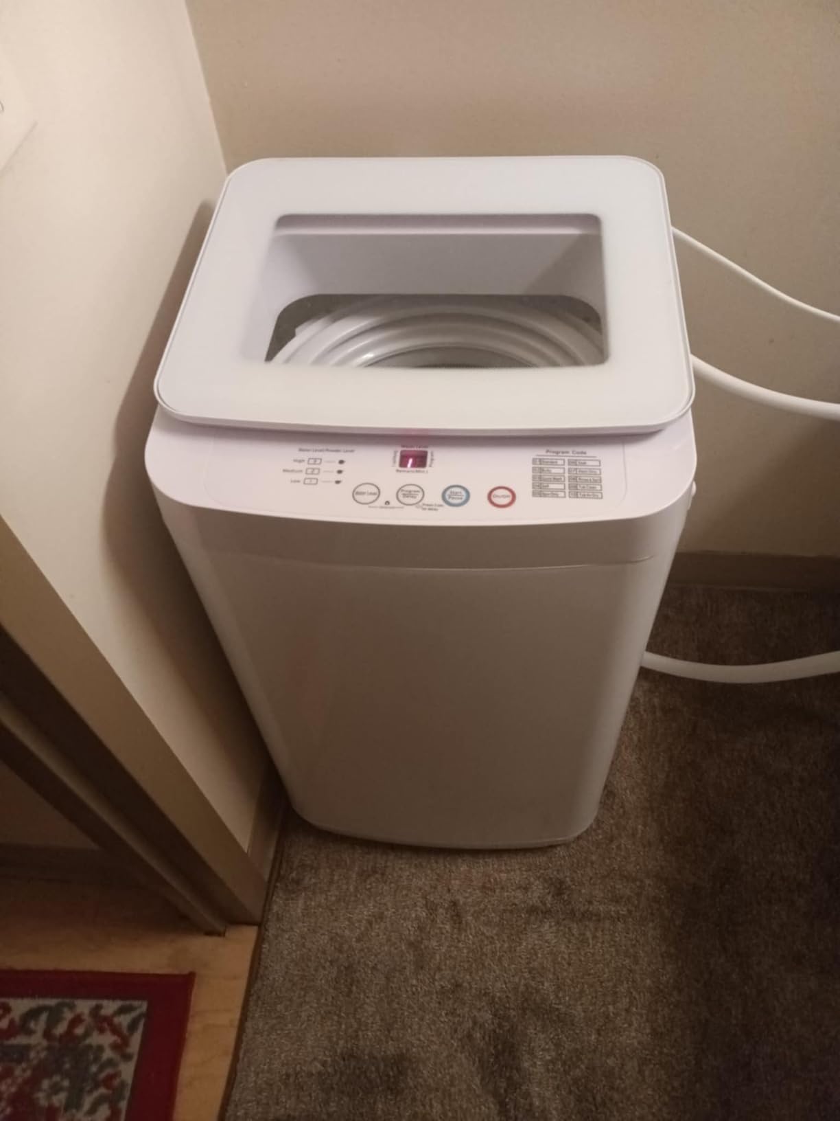 35 lbs Washing Machine, Fully Automatic Portable Washer with LED Display, 12 Wash Cycles, 8 Water Levels, Large Capacity Washer and Spin Dryer Combo with Drain Pump for Apartment, Home customer photo 1