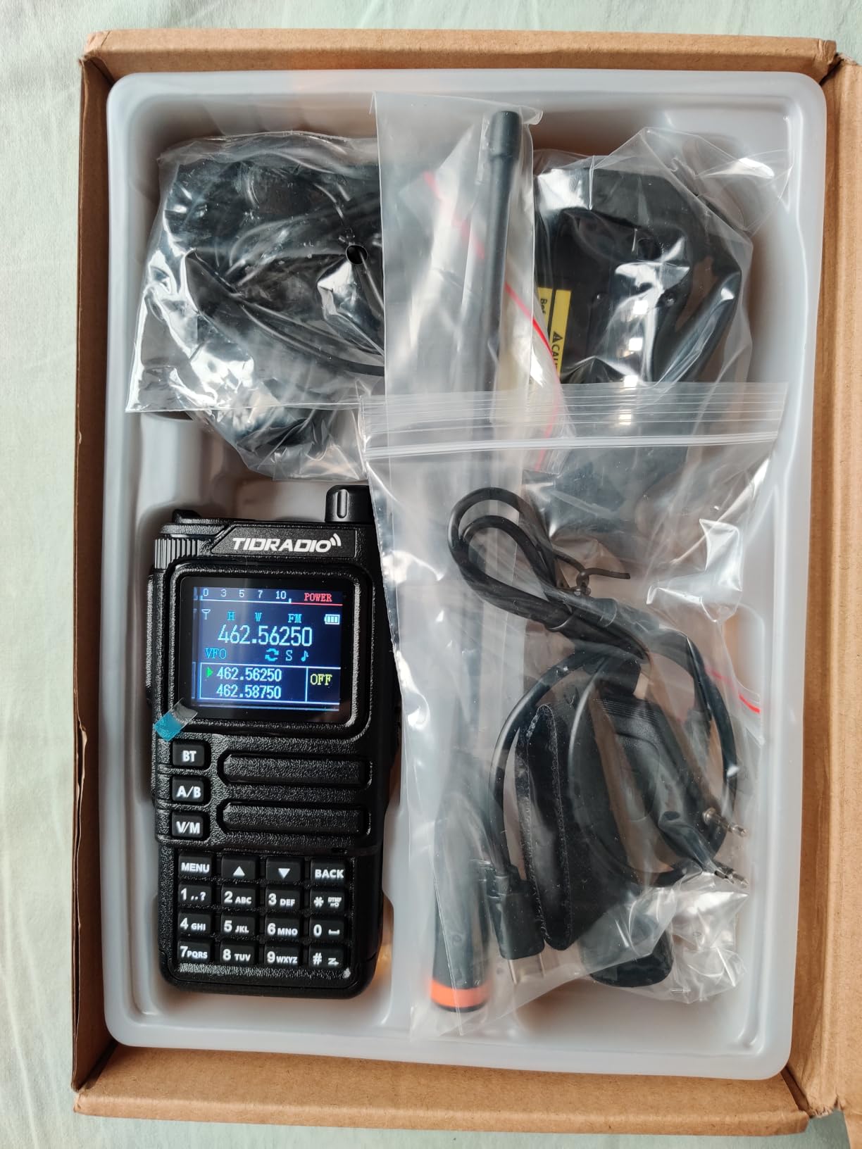TIDRADIO TD-H9 10Watt GPS/APRS GMRS Handheld Radio, Spectrum Analysis, SMS Message Text, Bluetooth Programming, Web Upgrade, Compass, Multi-Band Long Range Two Way Walkie Talkies, NOAA, AM, FM, USB-C Battery customer photo 1