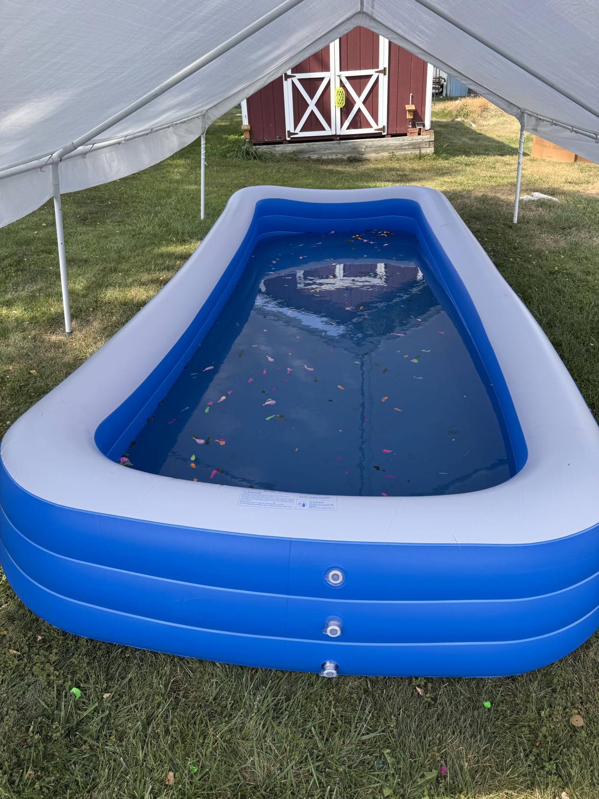 Extra Large Inflatable Swimming Pool for Adults, 180in x 76in x 22in with Pump customer photo 2