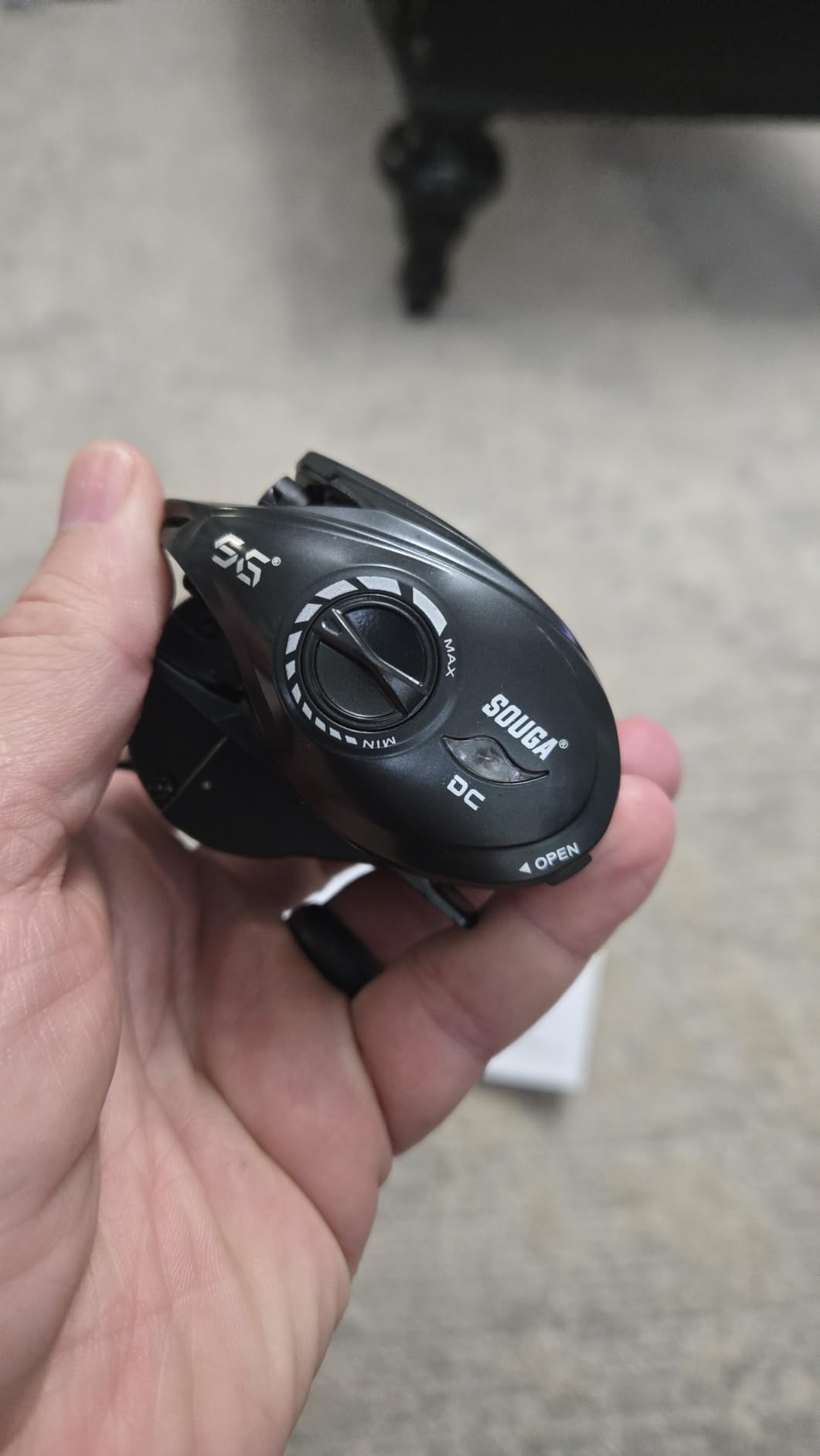 SOUGA DC Baitcaster Reel, Smart Digital Anti Backlash Baitcasting Reel, 7.5:1 High Speed, 8+1 Bearings, 18LB Max Drag, CNC Aluminum Spool, Line Out Alarm, Low Profile Fishing Reel for Bass & Beginners customer photo 2