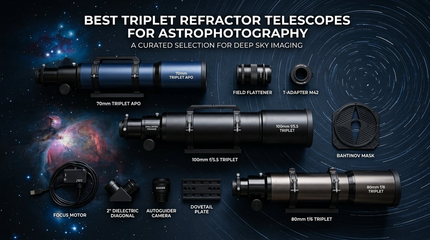 Best Triplet Refractor Telescopes for Astrophotography