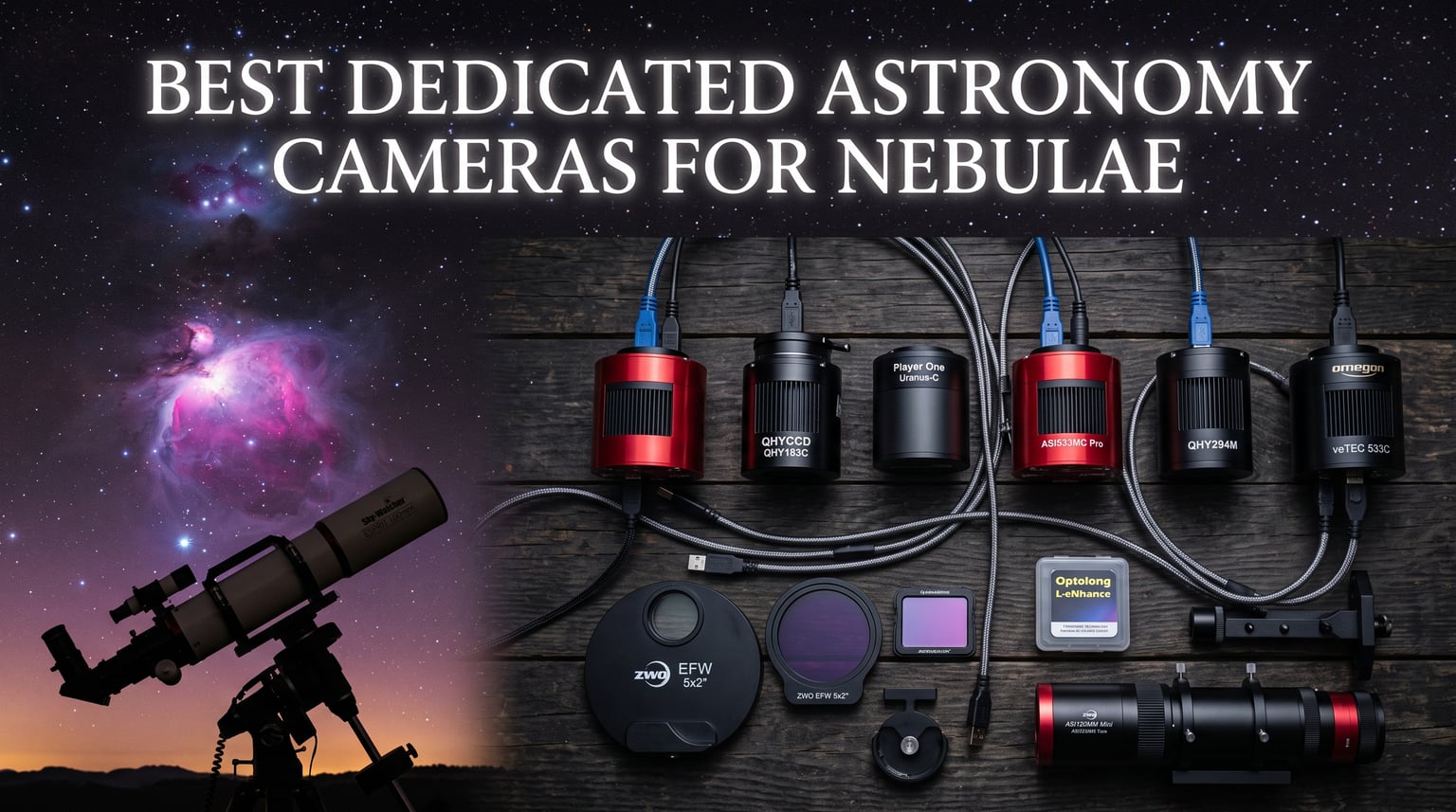 Best Dedicated Astronomy Cameras for Nebulae