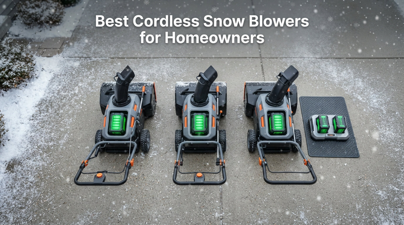 Best Cordless Snow Blowers for Homeowners