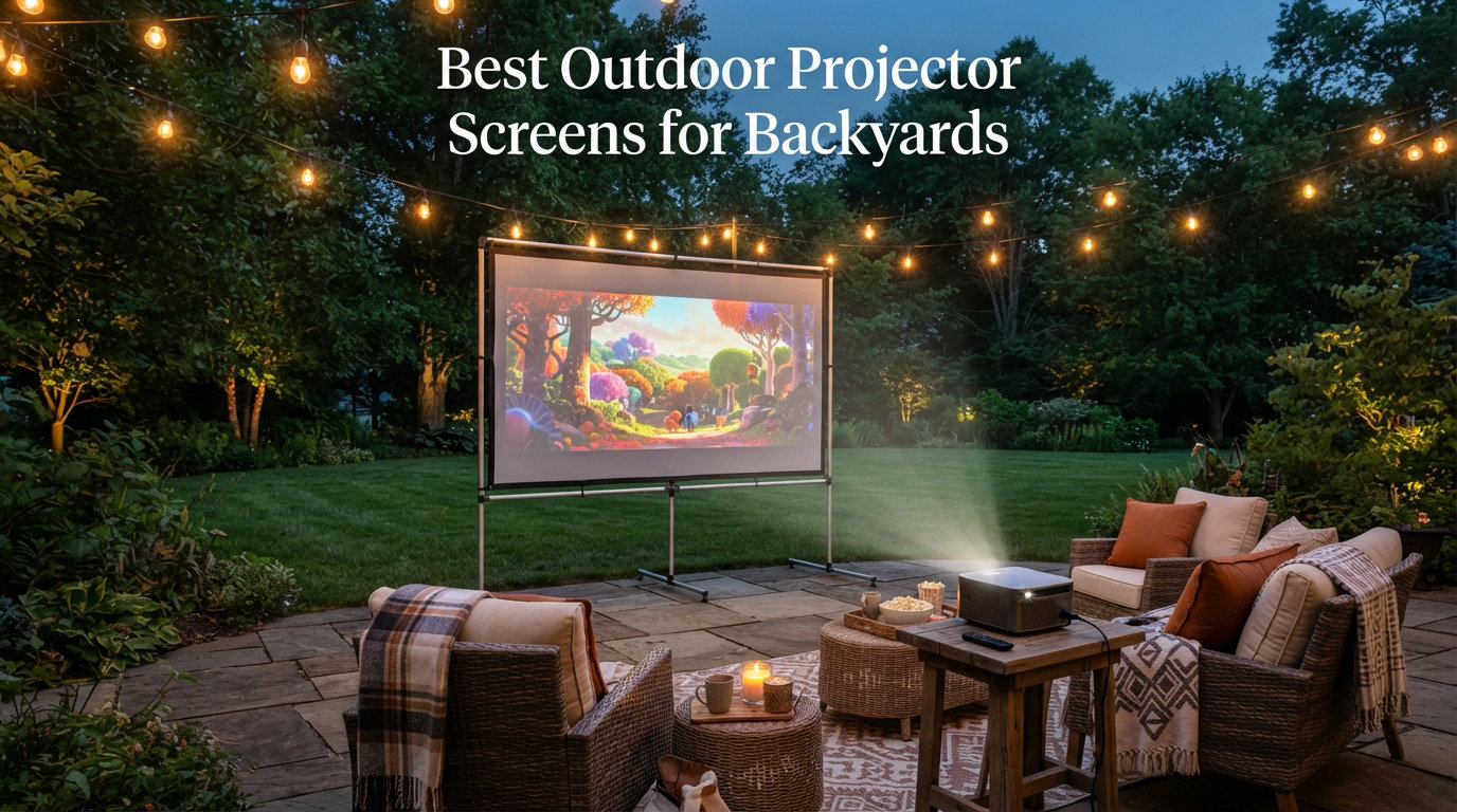 Best Outdoor Projector Screens for Backyards