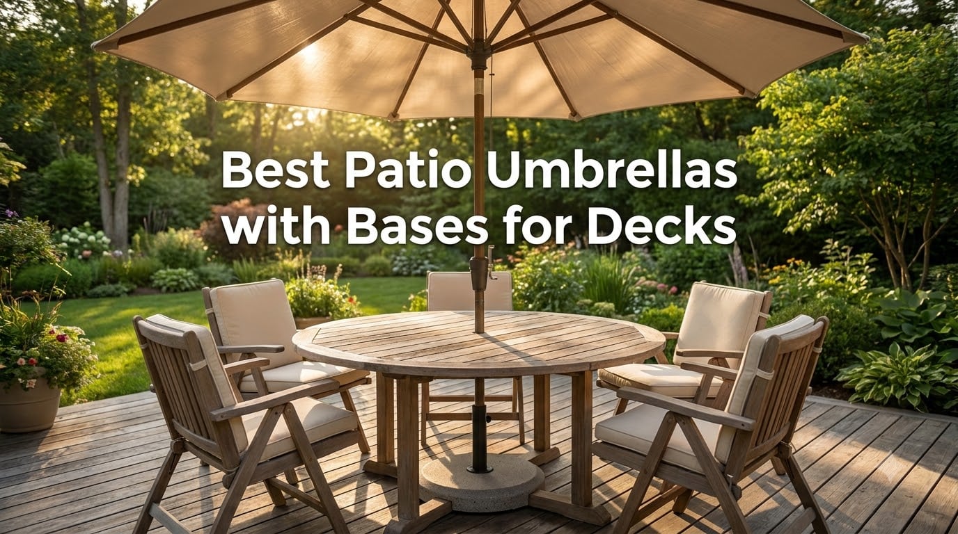 Best Patio Umbrellas with Bases for Decks