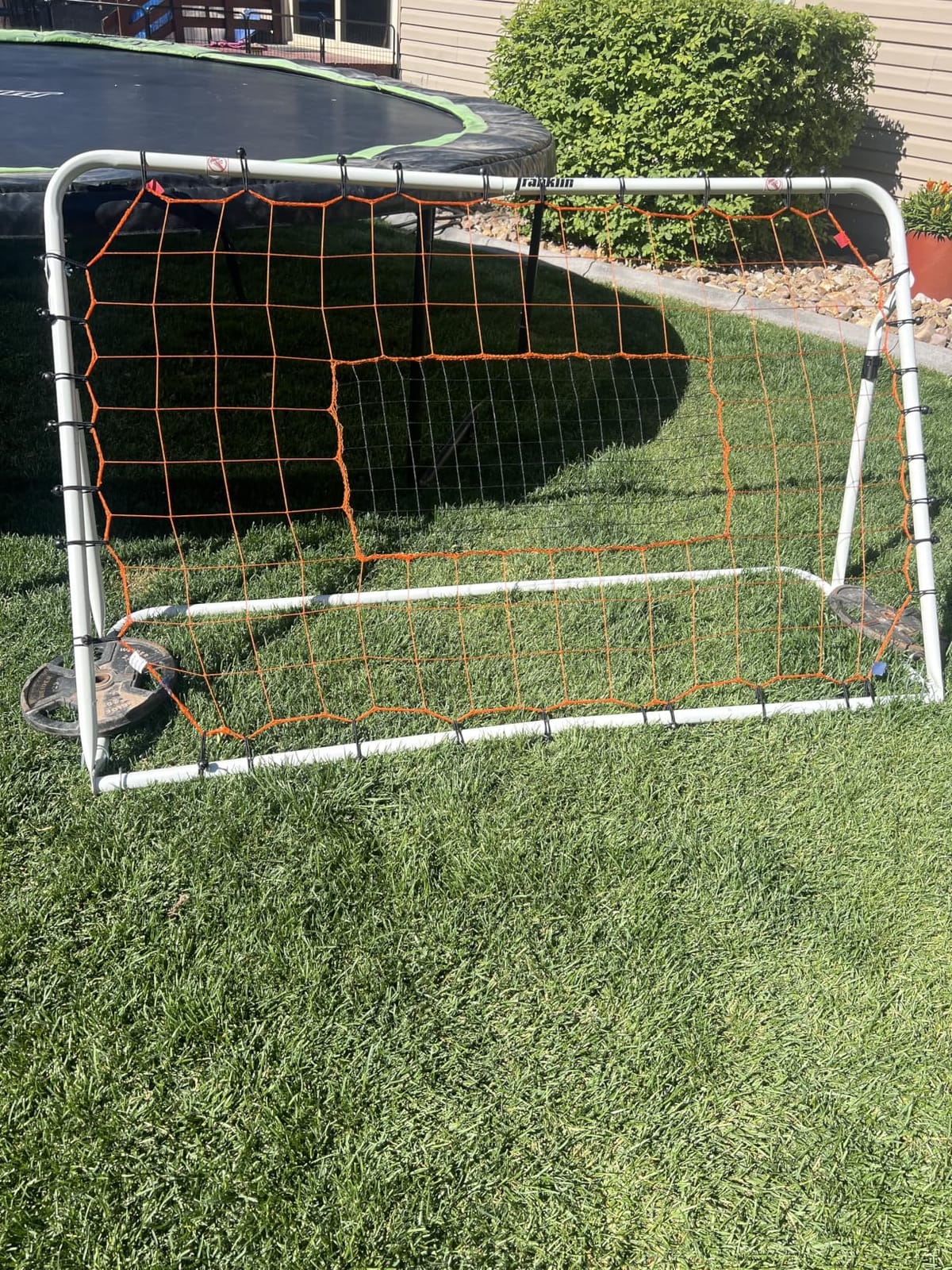Franklin Sports Soccer Rebounder - Tournament Steel Rebounding Net - Perfect for Backyard Practice and Training - 12' x 6' & 6' x 4' customer photo 2