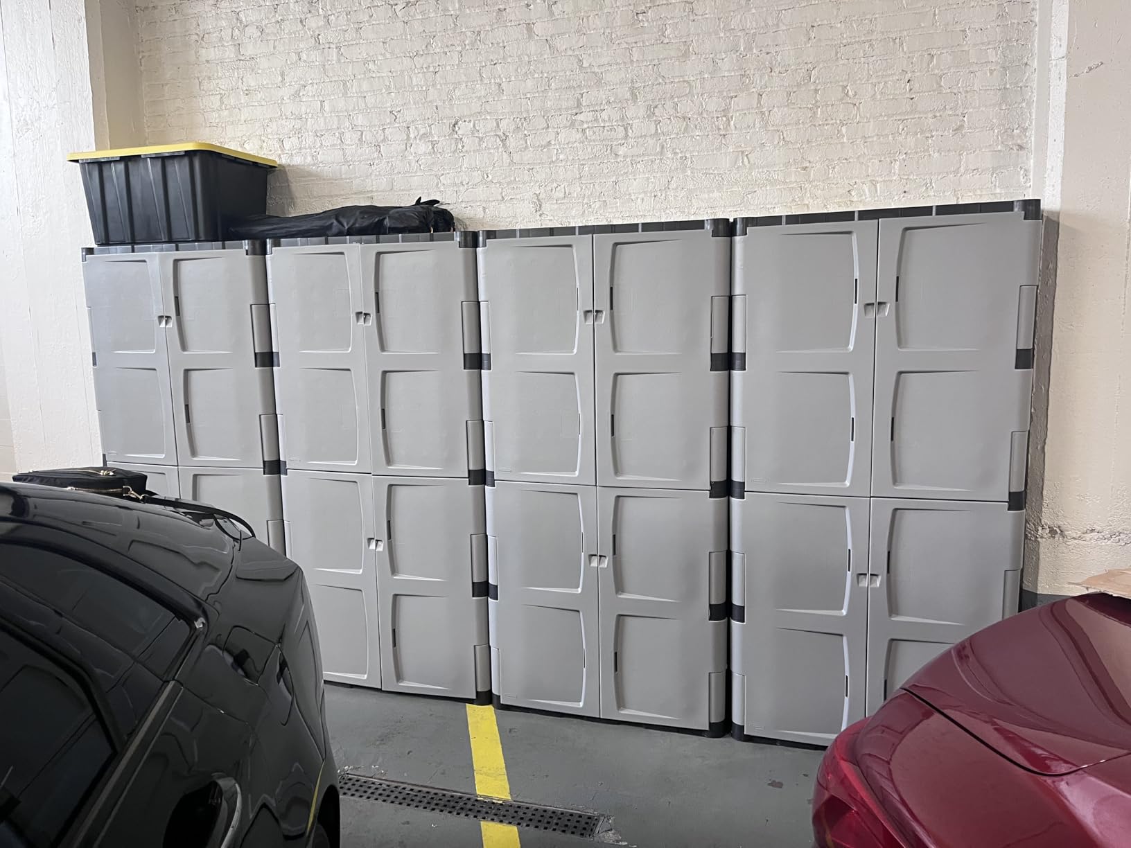 Rubbermaid Freestanding Storage Cabinet Five Shelf with Double Doors Lockable Large 690-Pound Capacity Gray For Garage/Outdoor Garden Tools/Toys/Power Tools/Pool Accessories customer photo 1