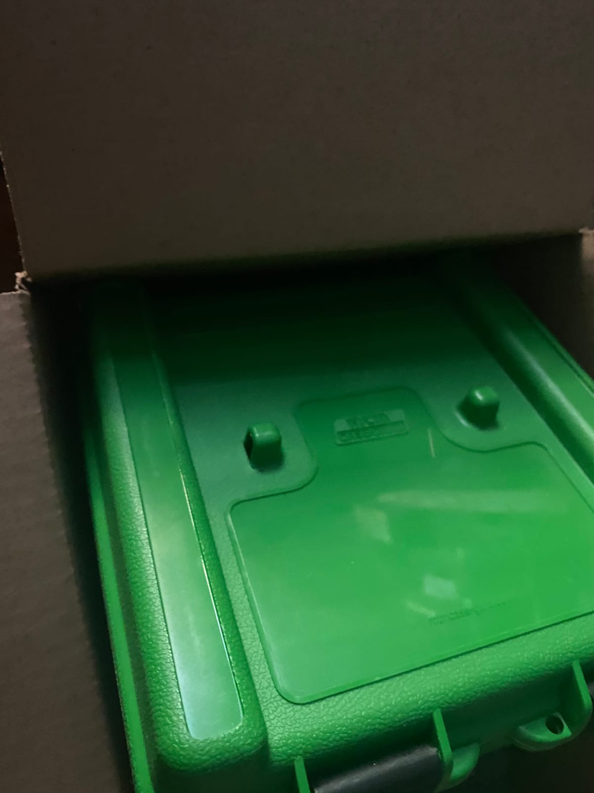 MTM Case-Gard R-100-10 Deluxe Ammo Box 100 Round | Fits 22-250 243 270 308 Win 30-06 | Includes Adjustable Inner Trays | Made of Polypropylene | USA Made | Green customer photo 1