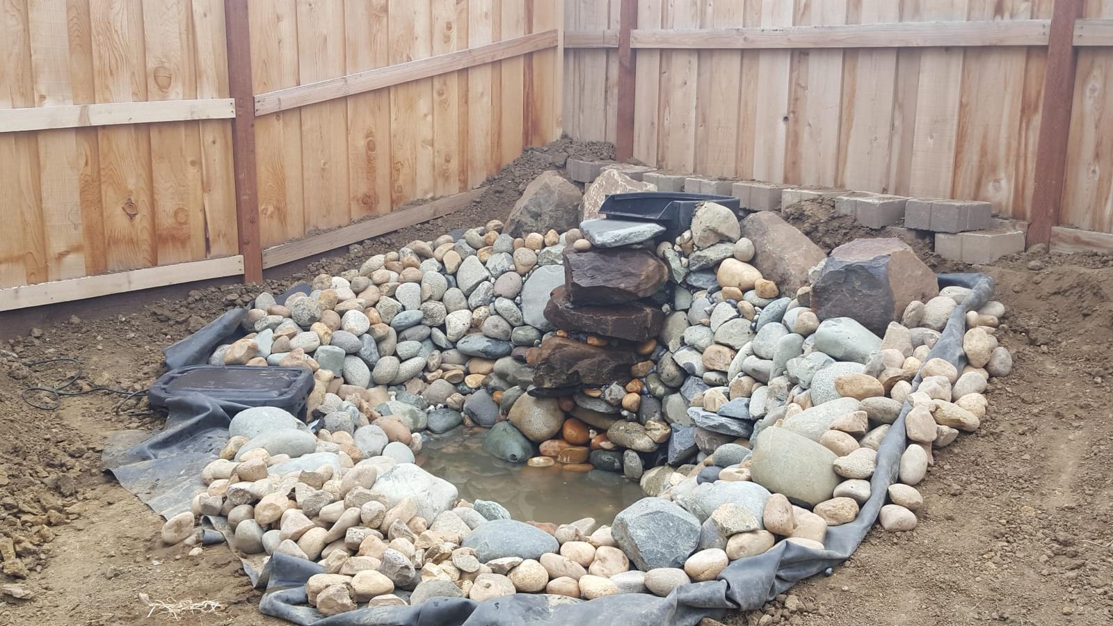 Aquascape DIY Backyard Pond Kit 8 x 11 feet - Complete Water Garden Ecosystem with Pump, Skimmer, and Filter, 99765 customer photo 1
