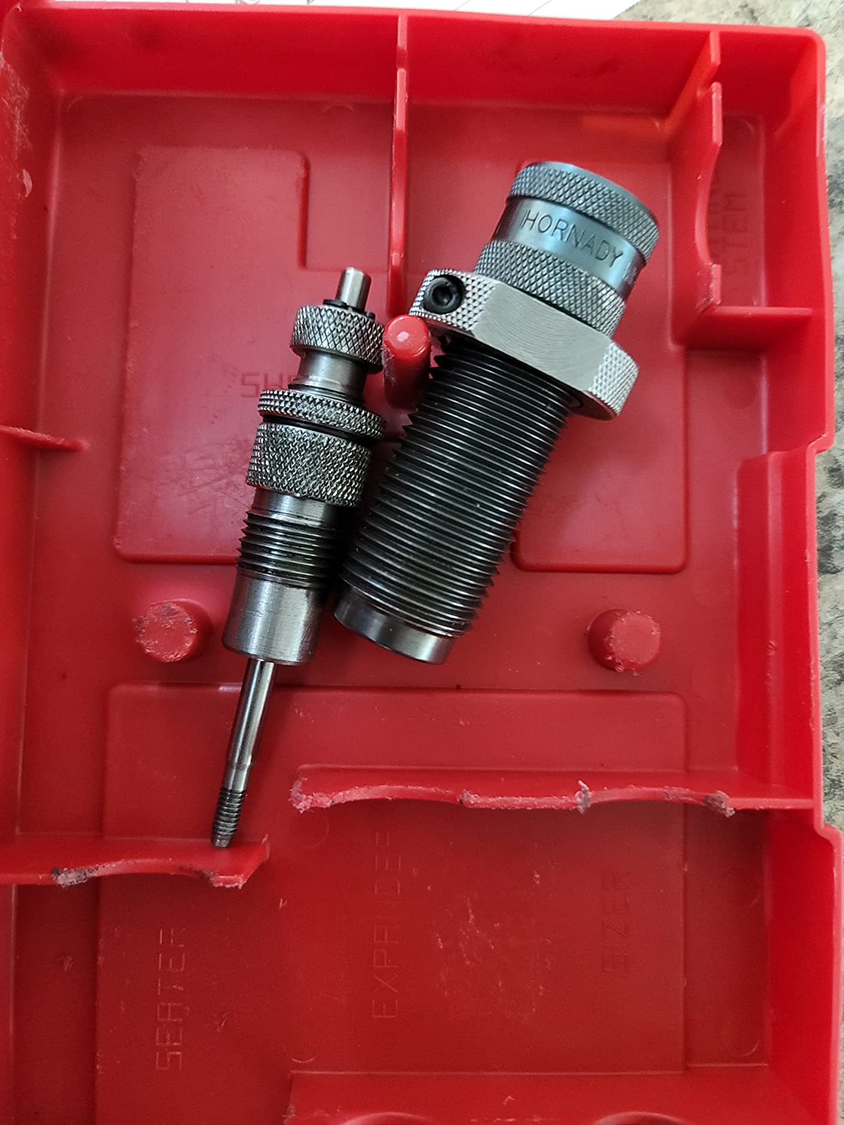 Hornady Custom Grade New Dimension 2-Die Set, 223 REM (.224) (546228) - Caliber Specific Reloading Equipment with Full Length Sizer Die, Seating Die, Sure-Loc Rings, & Storage Box customer photo 2
